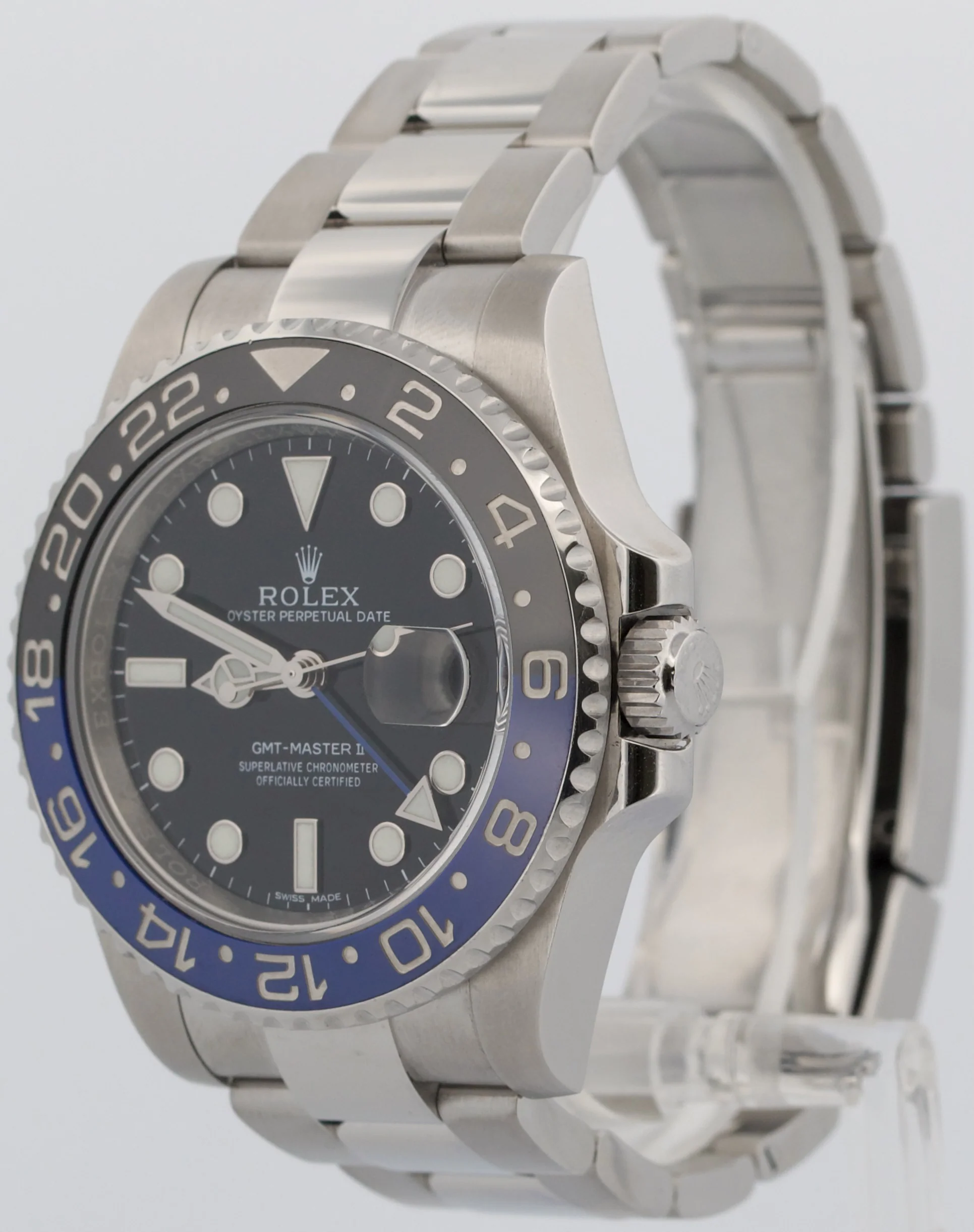 2015 PAPERS Rolex GMT-Master II BATMAN Blue Steel Ceramic 40mm 116710 BLNR BOX - Image 3