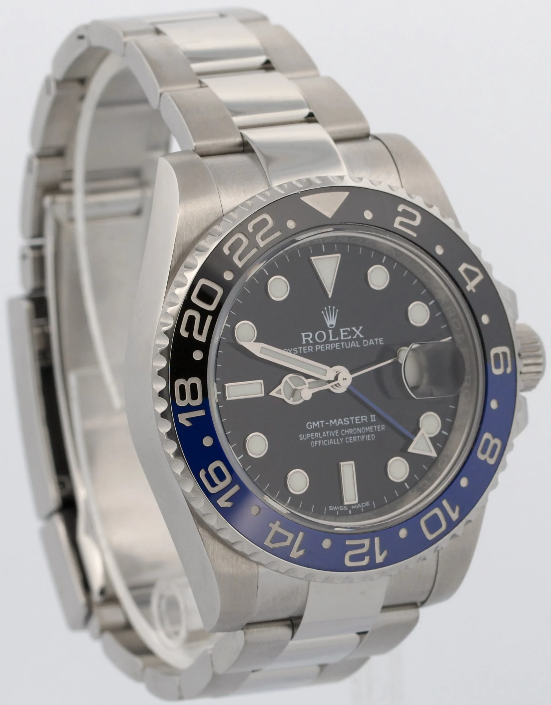 2015 PAPERS Rolex GMT-Master II BATMAN Blue Steel Ceramic 40mm 116710 BLNR BOX - Image 4