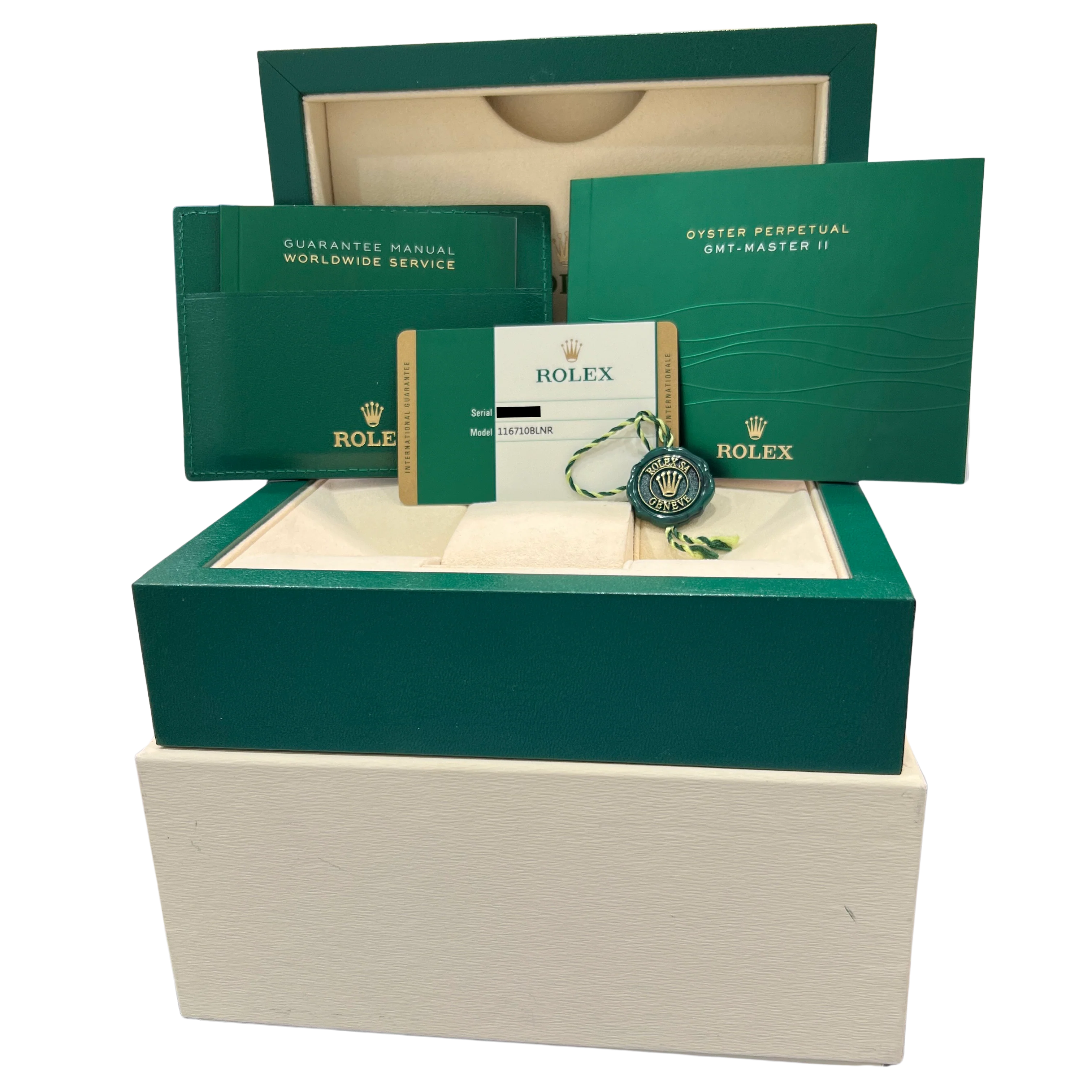 2015 PAPERS Rolex GMT-Master II BATMAN Ceramic Blue Steel 40mm 116710 BLNR BOX - Image 2