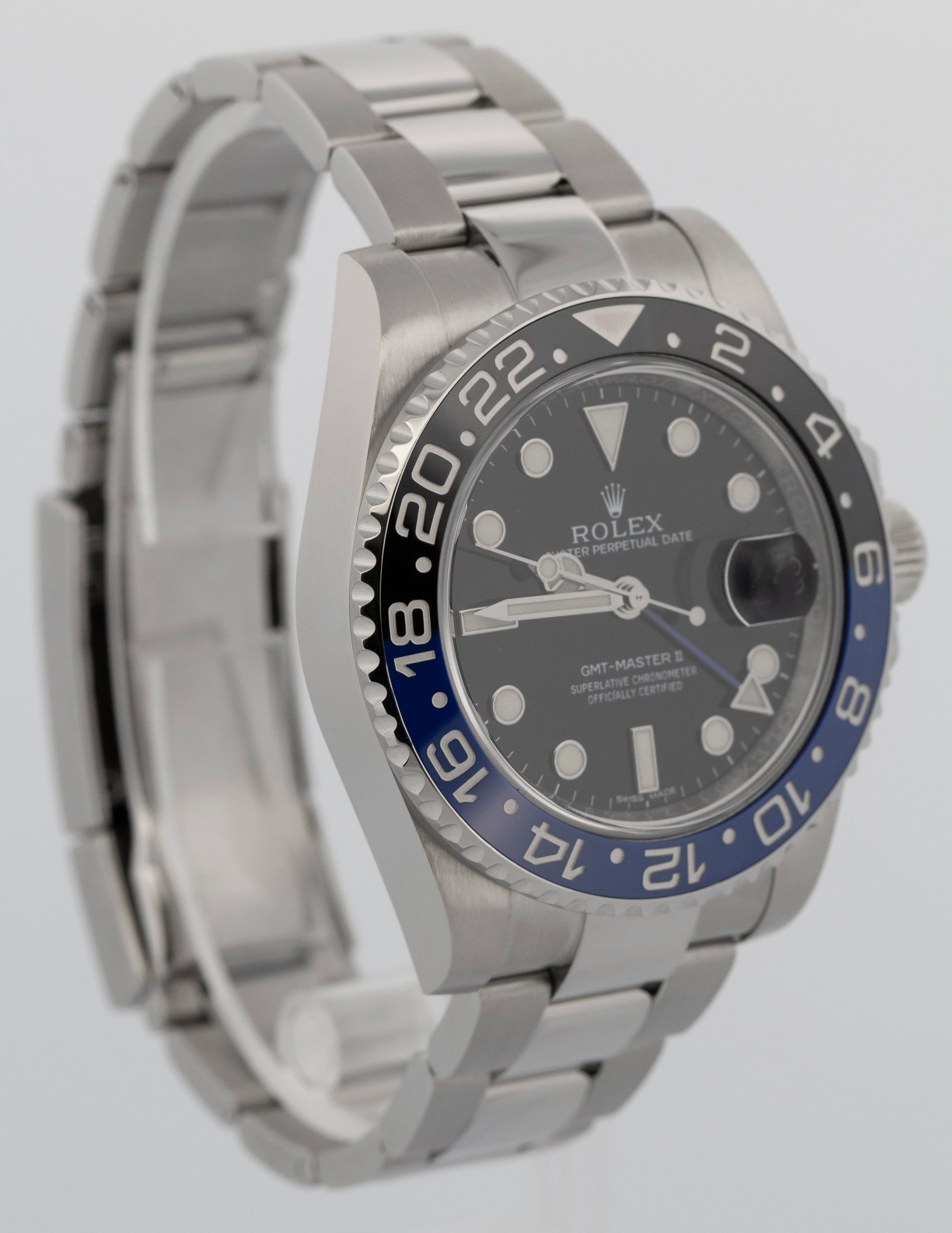 2015 PAPERS Rolex GMT-Master II BATMAN Ceramic Blue Steel 40mm 116710 BLNR BOX - Image 4