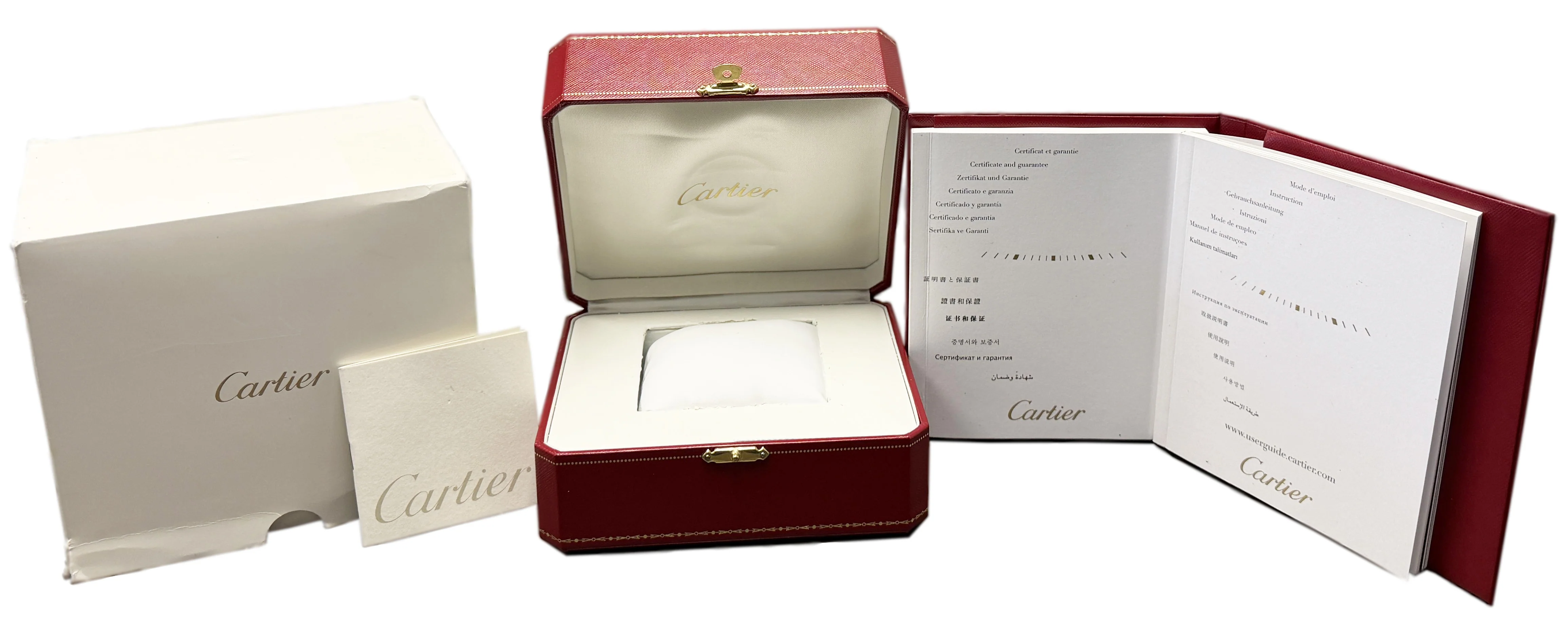 2016 PAPERS Cartier Calibre Diver BLACK Steel Roman 42mm WSCA0006 3729 Watch BOX - Image 2