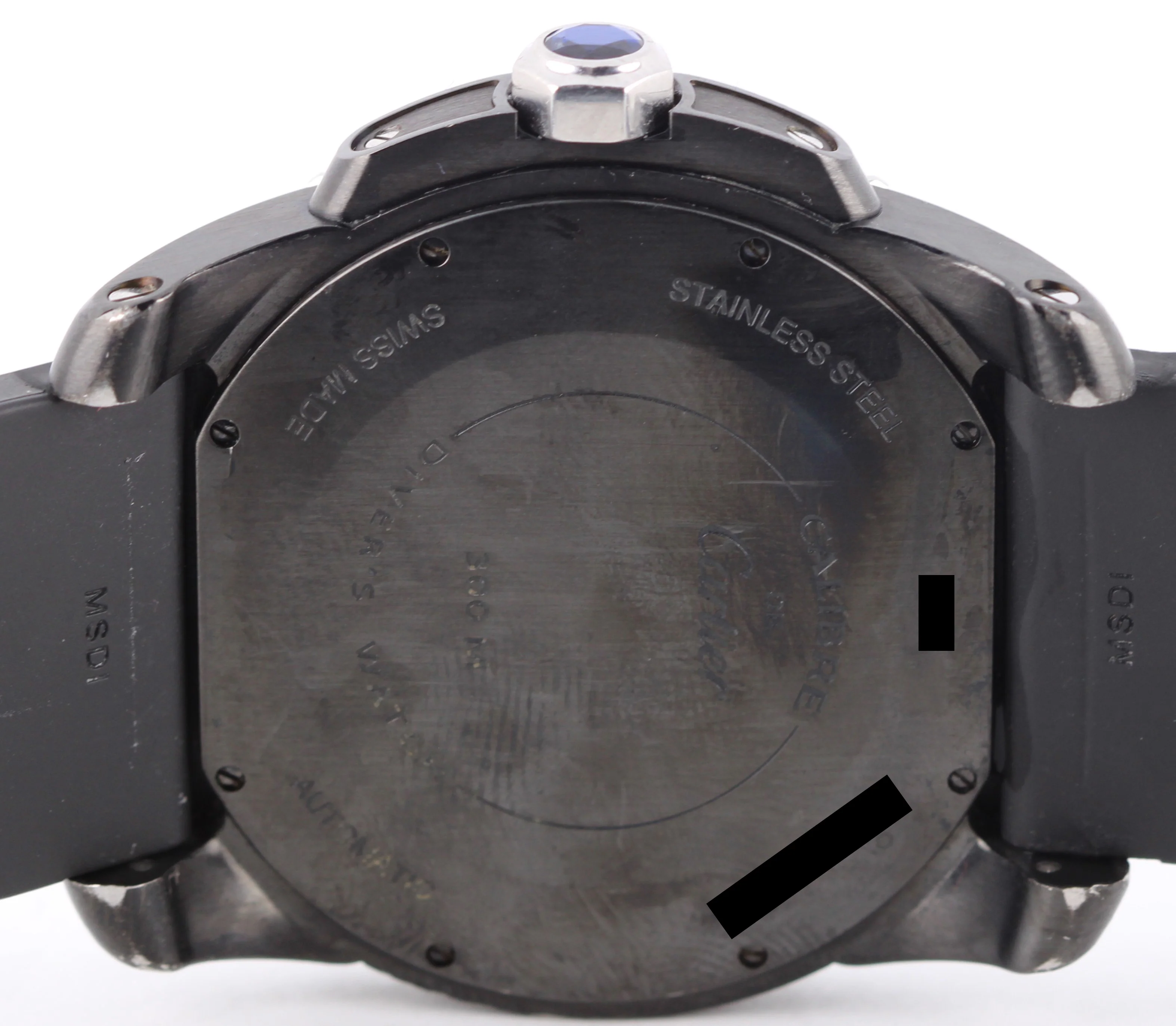 2016 PAPERS Cartier Calibre Diver BLACK Steel Roman 42mm WSCA0006 3729 Watch BOX - Image 9