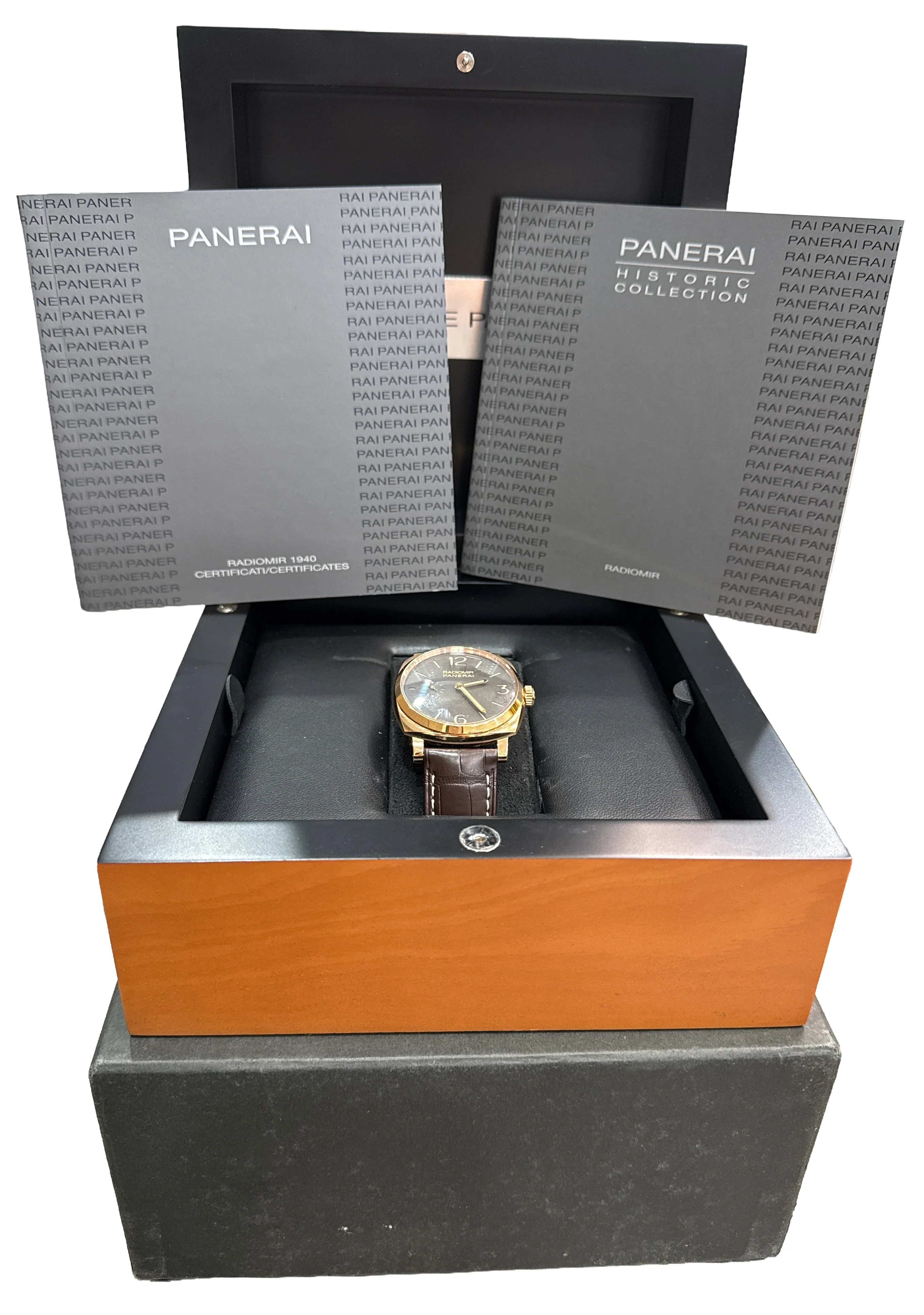 2015 PAPERS Panerai Radiomir 18K Rose Gold PAM00513 42mm Manual Watch PAM513 BOX - Image 2