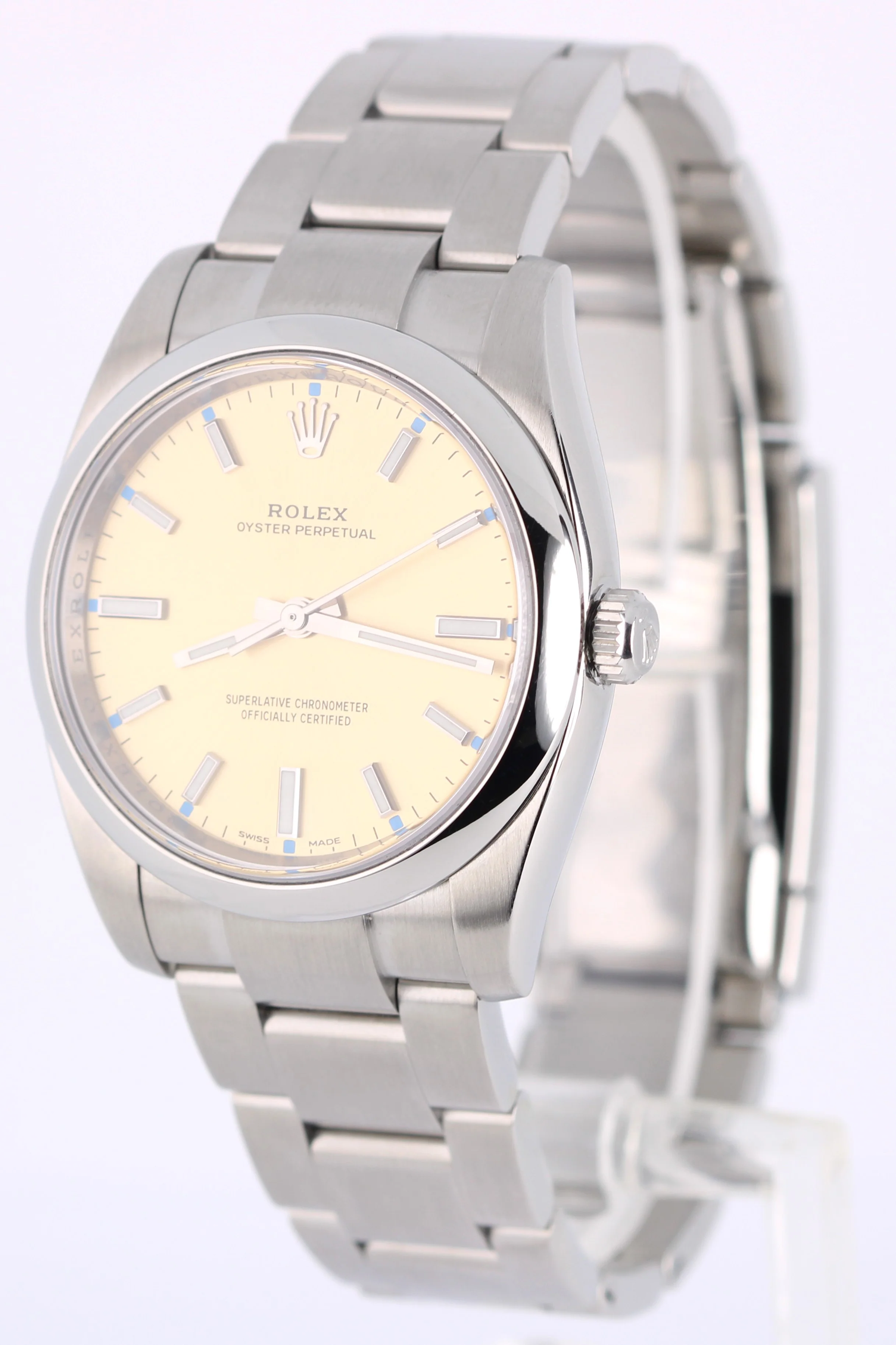 2016 PAPERS Rolex Oyster Perpetual Steel White Grape 34mm 114200 Watch BOX - Image 3