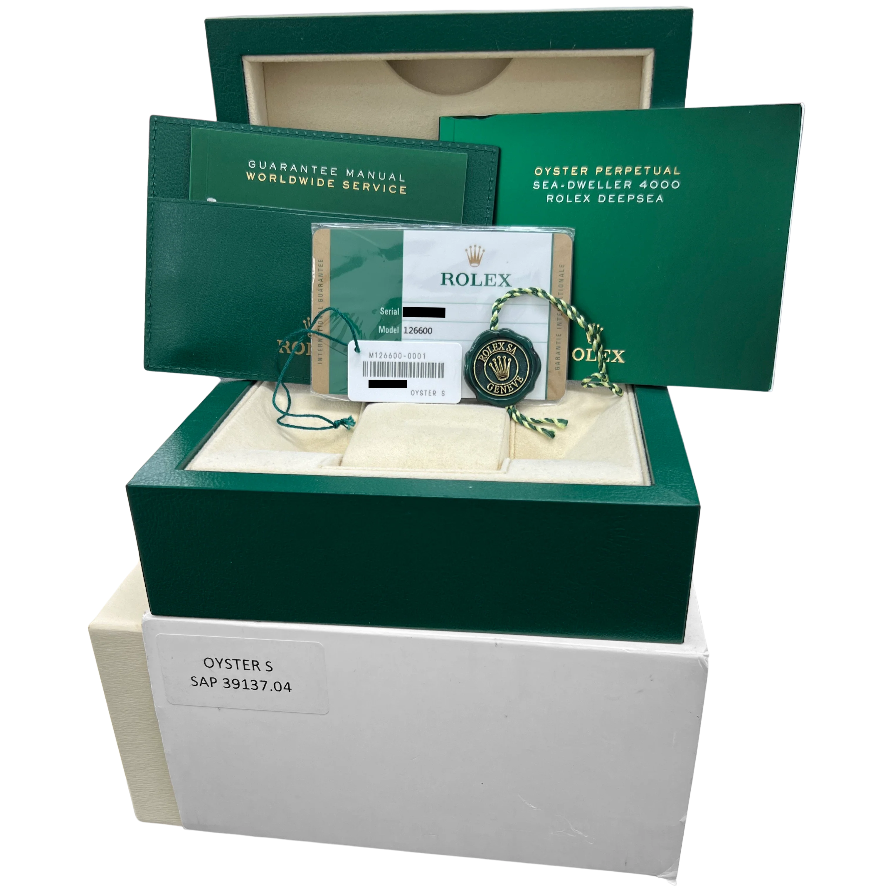 2017 PAPERS Rolex Sea-Dweller 50th-Anniversary Red BLACK 43mm Steel 126600 BOX - Image 2