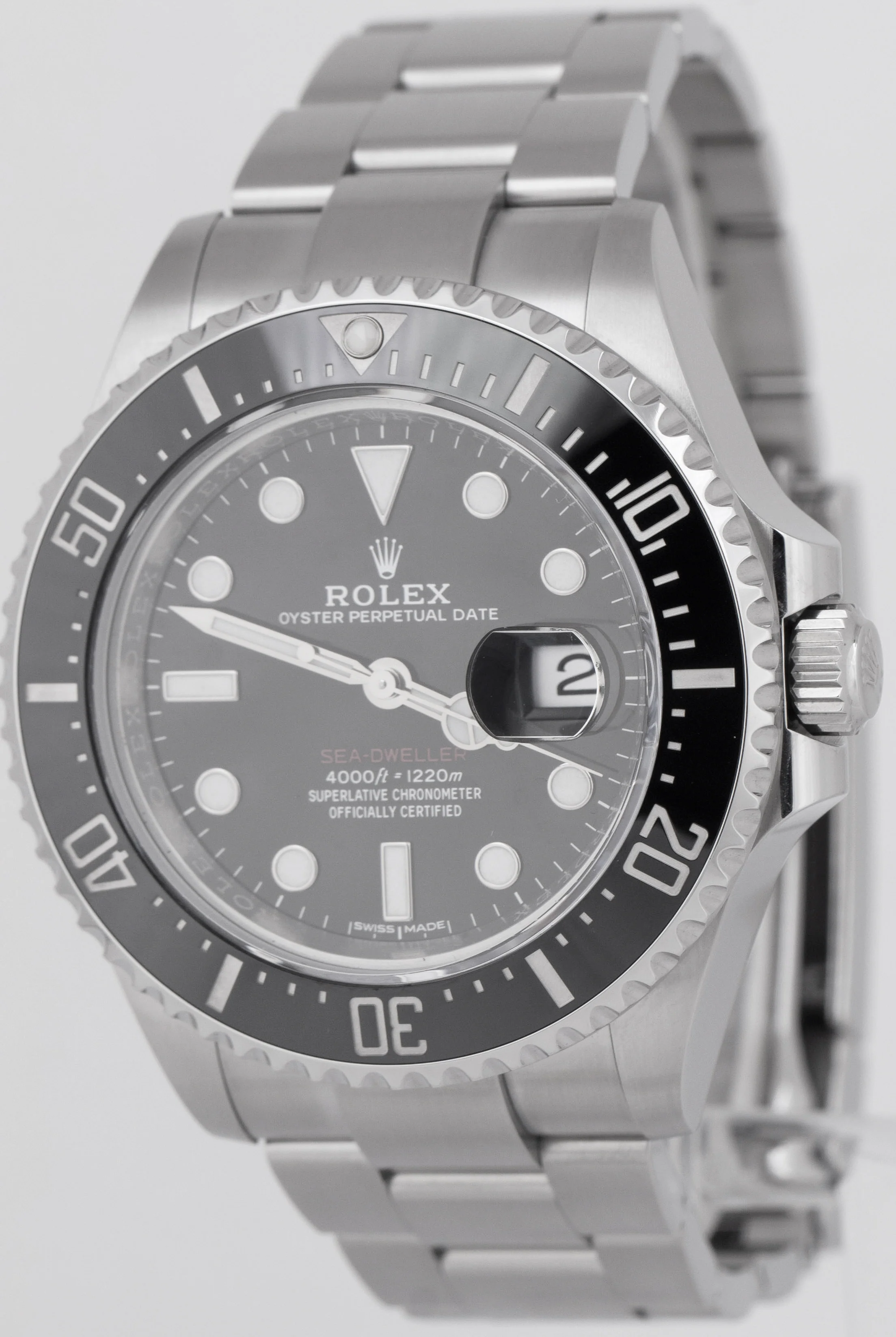 2017 Rolex 'Red' Sea-Dweller 126600 Black Mark I Stainless Steel 43mm MK1 Watch - Image 2