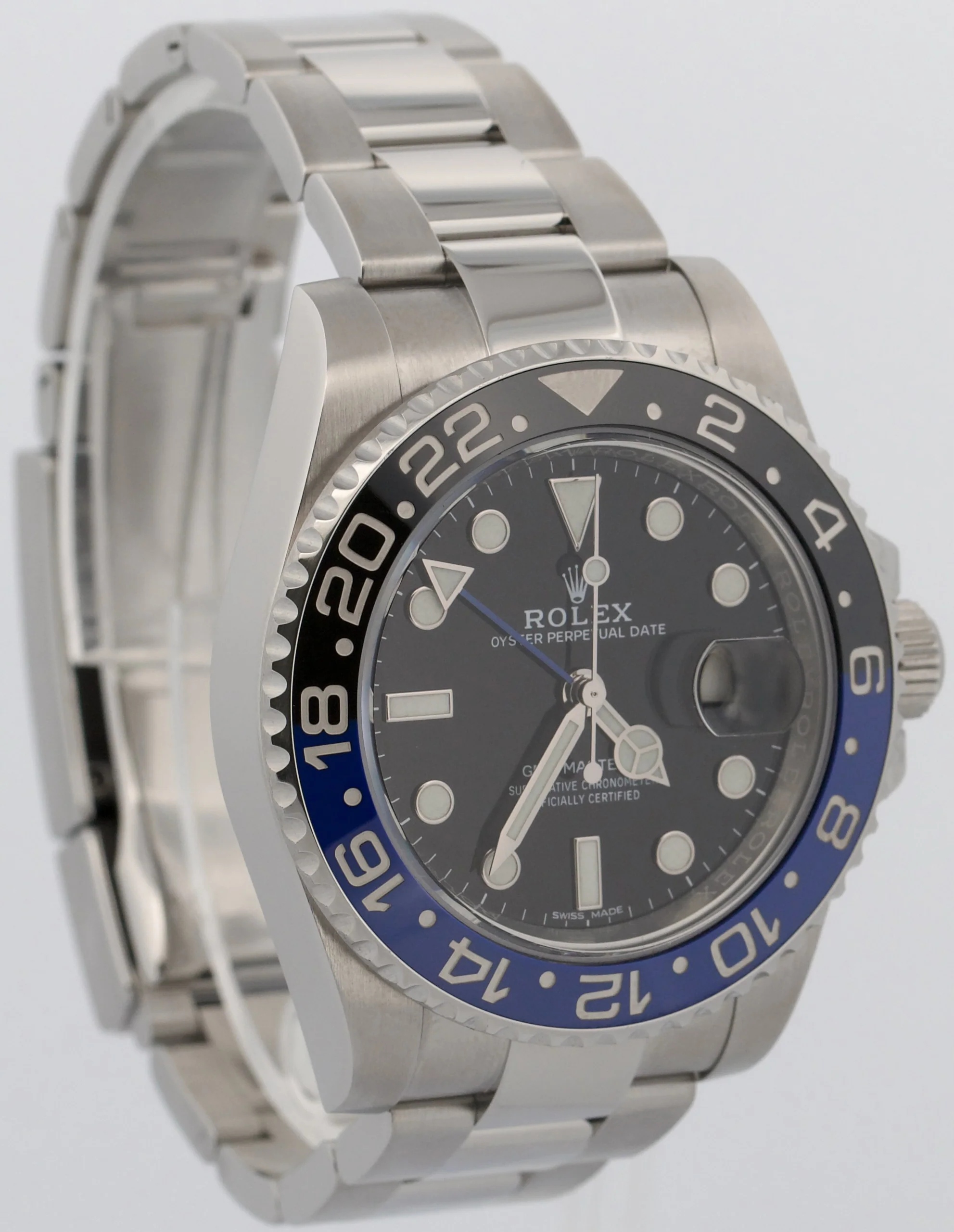 2018 PAPERS Rolex GMT-Master II BATMAN Blue Steel Ceramic 40mm 116710 BLNR BOX - Image 4