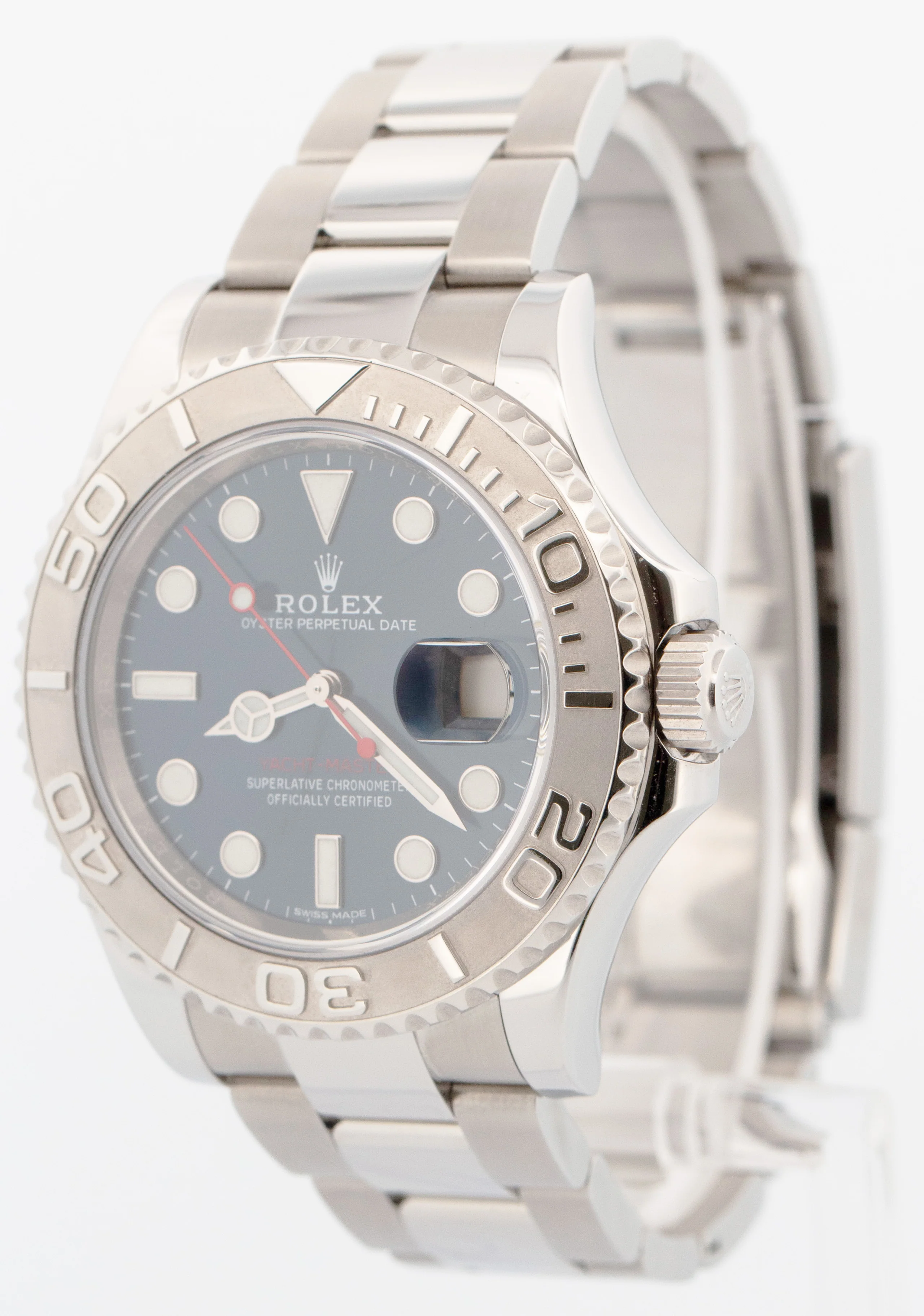 2018 PAPERS Rolex Yacht-Master BLUE Platinum 40mm Stainless Steel 116622 BOX - Image 3