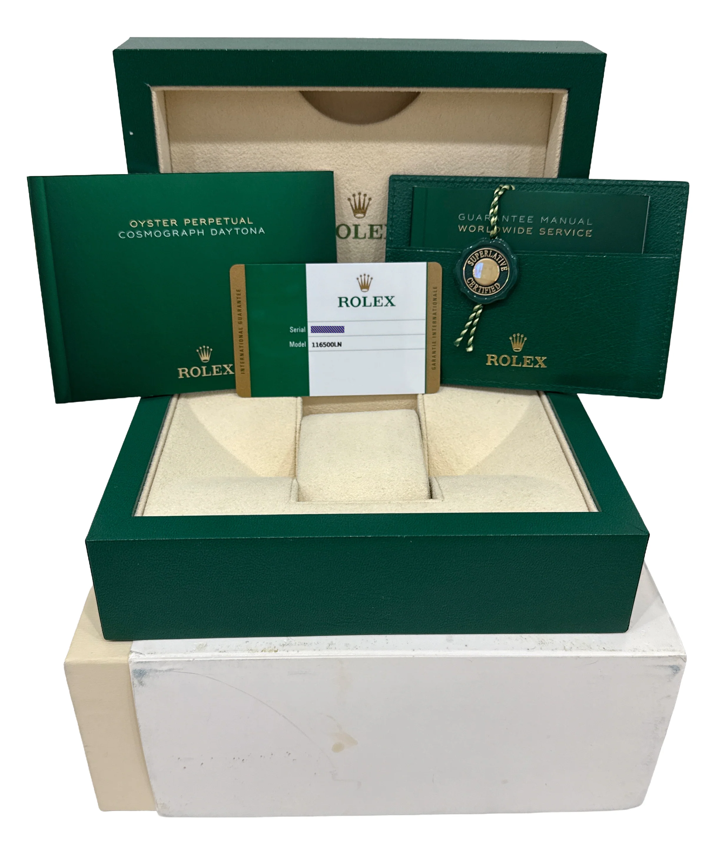 2019 PAPERS Rolex Daytona PANDA White Ceramic Stainless Steel 40mm BOX 116500 LN - Image 2
