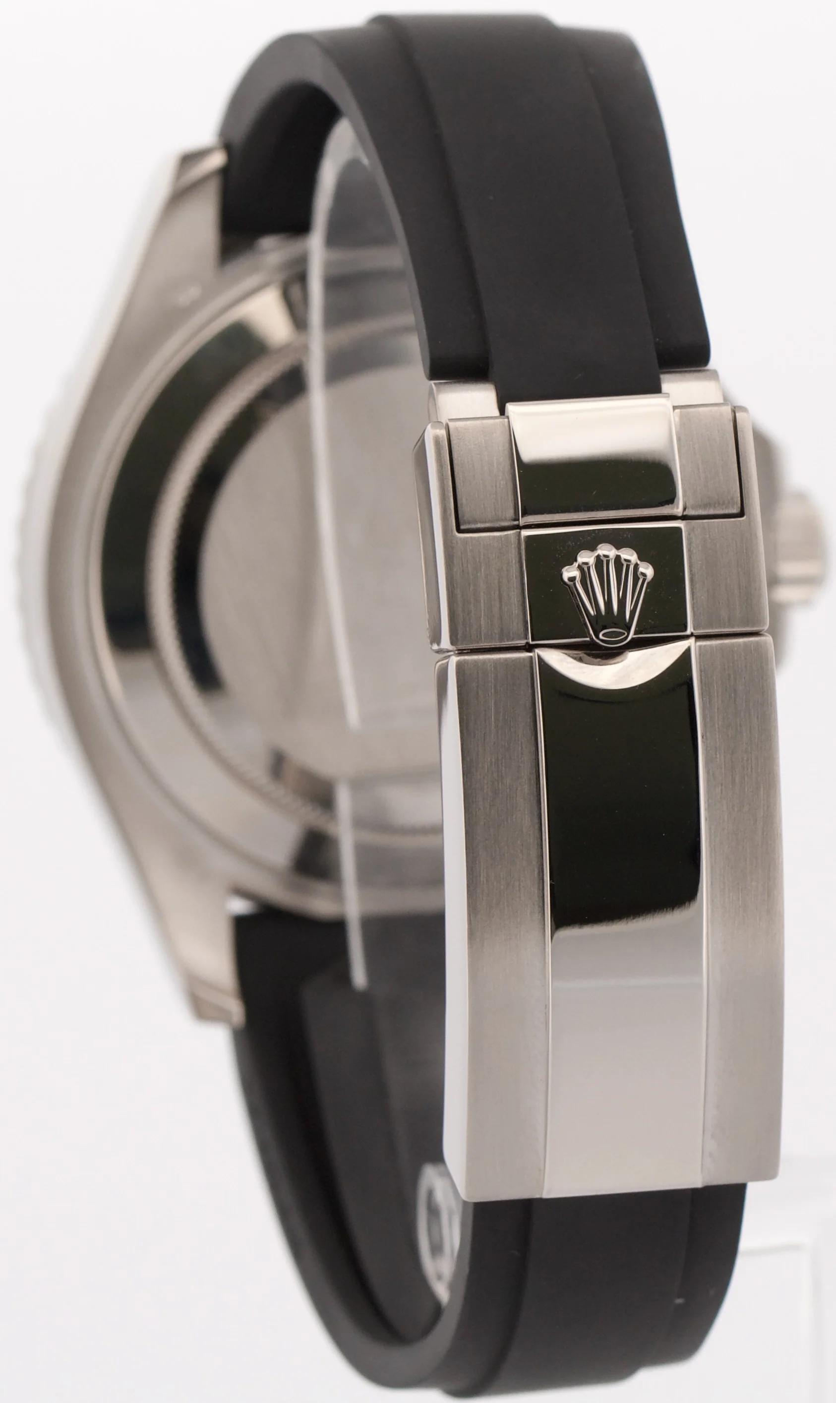2019 PAPERS Rolex Yacht-Master BLACK 18K White Gold Oysterflex 42mm 226659 BOX - Image 5