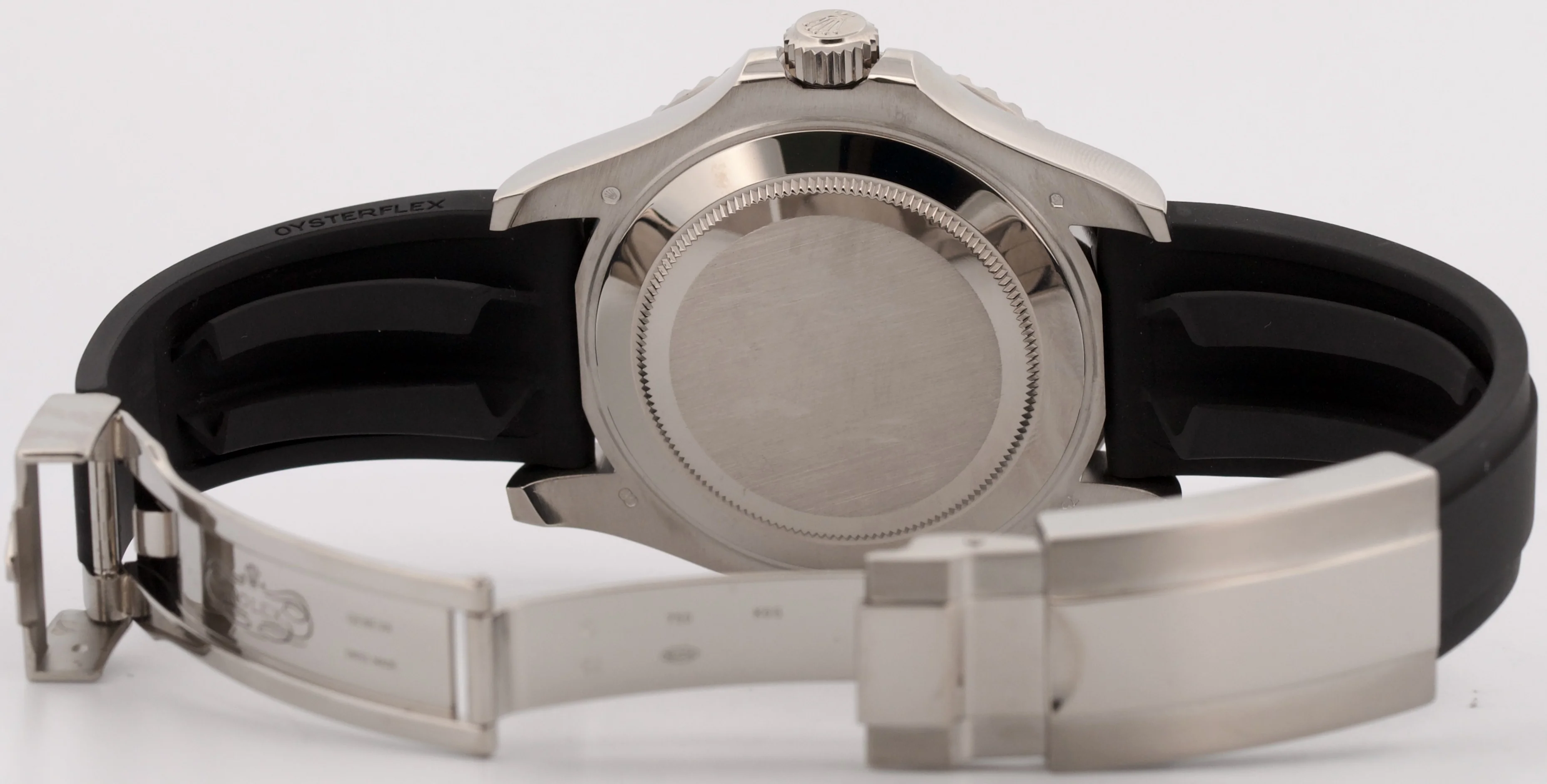 2019 PAPERS Rolex Yacht-Master BLACK 18K White Gold Oysterflex 42mm 226659 BOX - Image 7