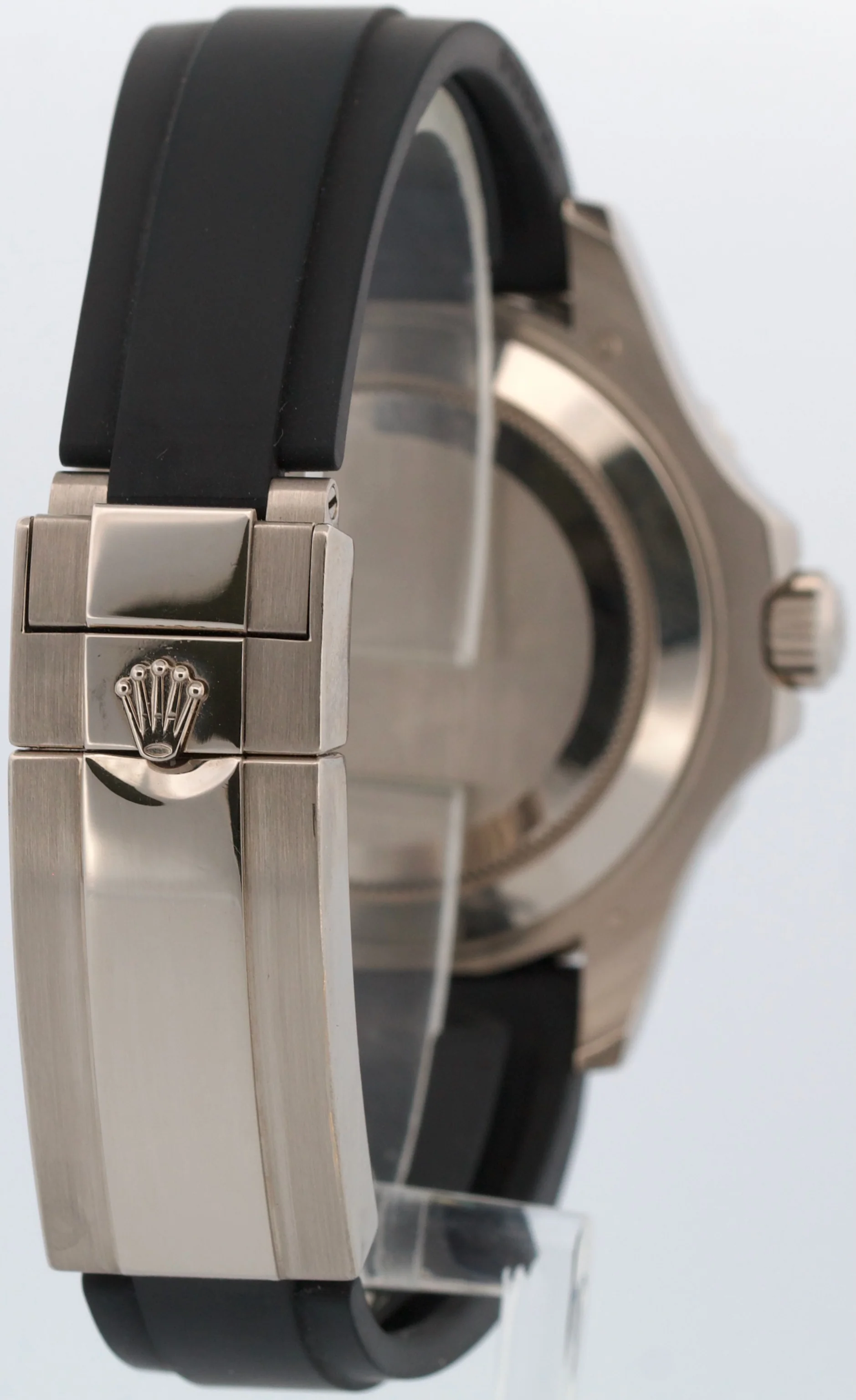 2019 PAPERS Rolex Yacht-Master BLACK 18K White Gold Oysterflex 42mm 226659 BOX - Image 5