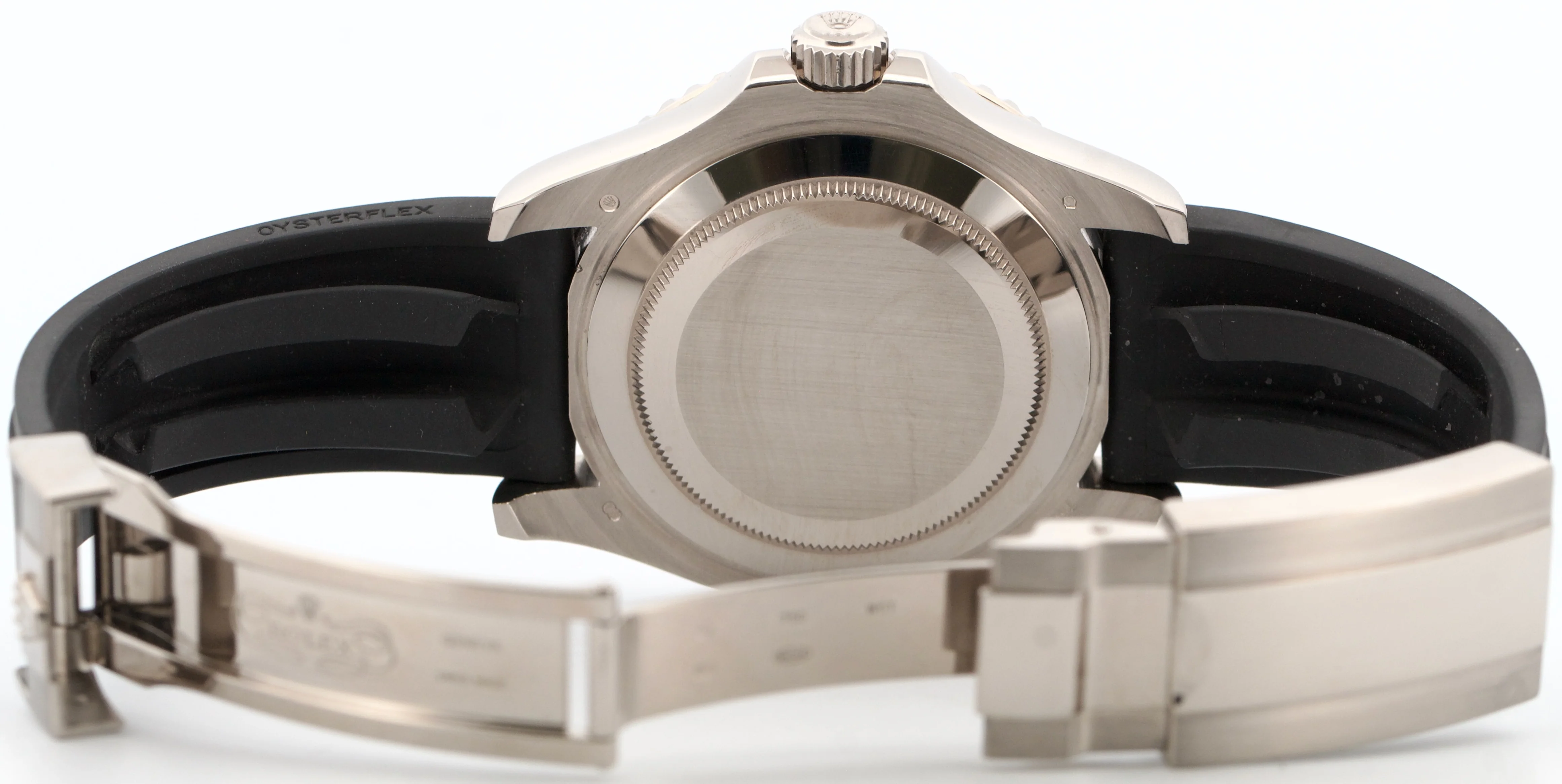 2019 PAPERS Rolex Yacht-Master BLACK 18K White Gold Oysterflex 42mm 226659 BOX - Image 7