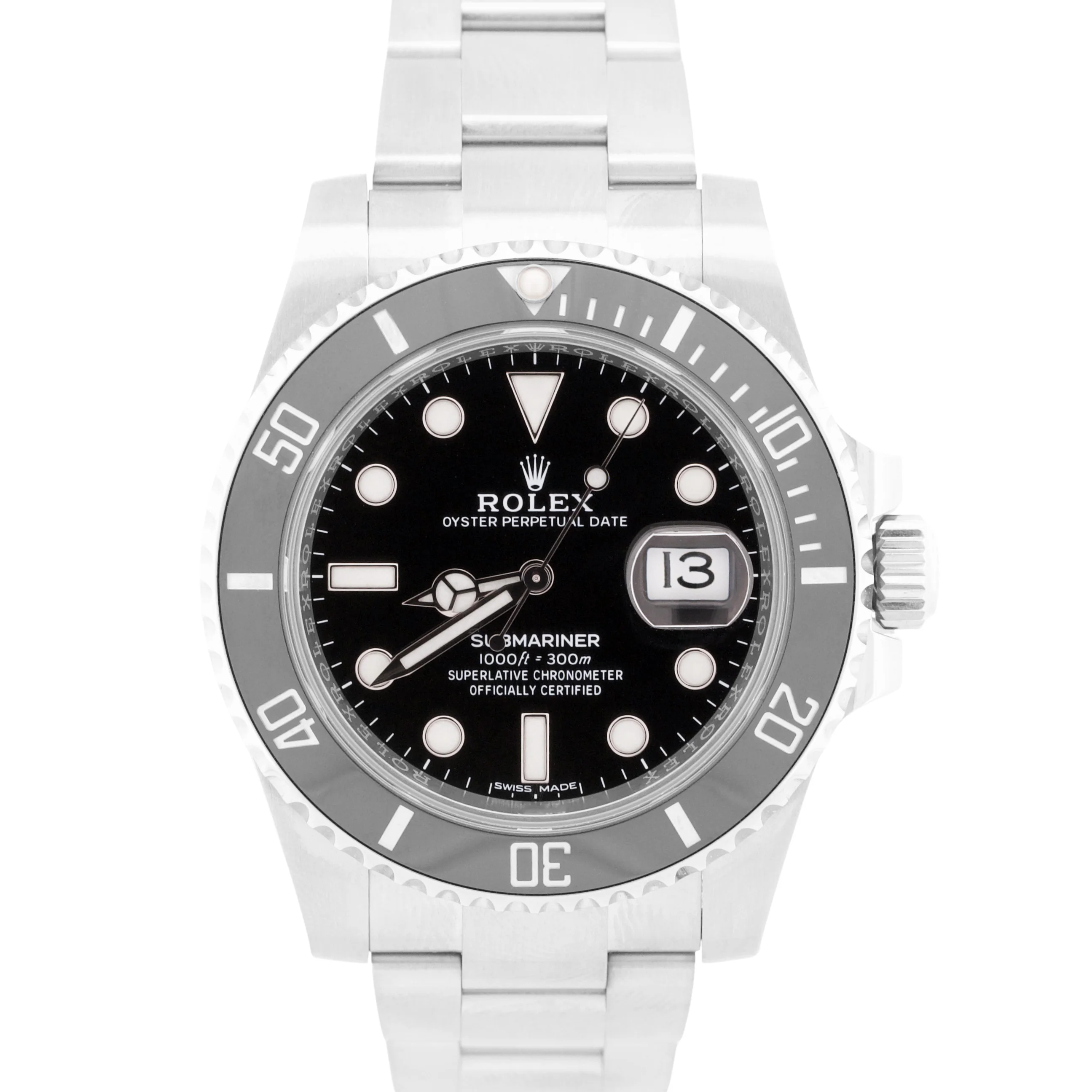 2020 NFC PAPERS Rolex Submariner Date BLACK Steel 40mm Watch 116610 LN BOX