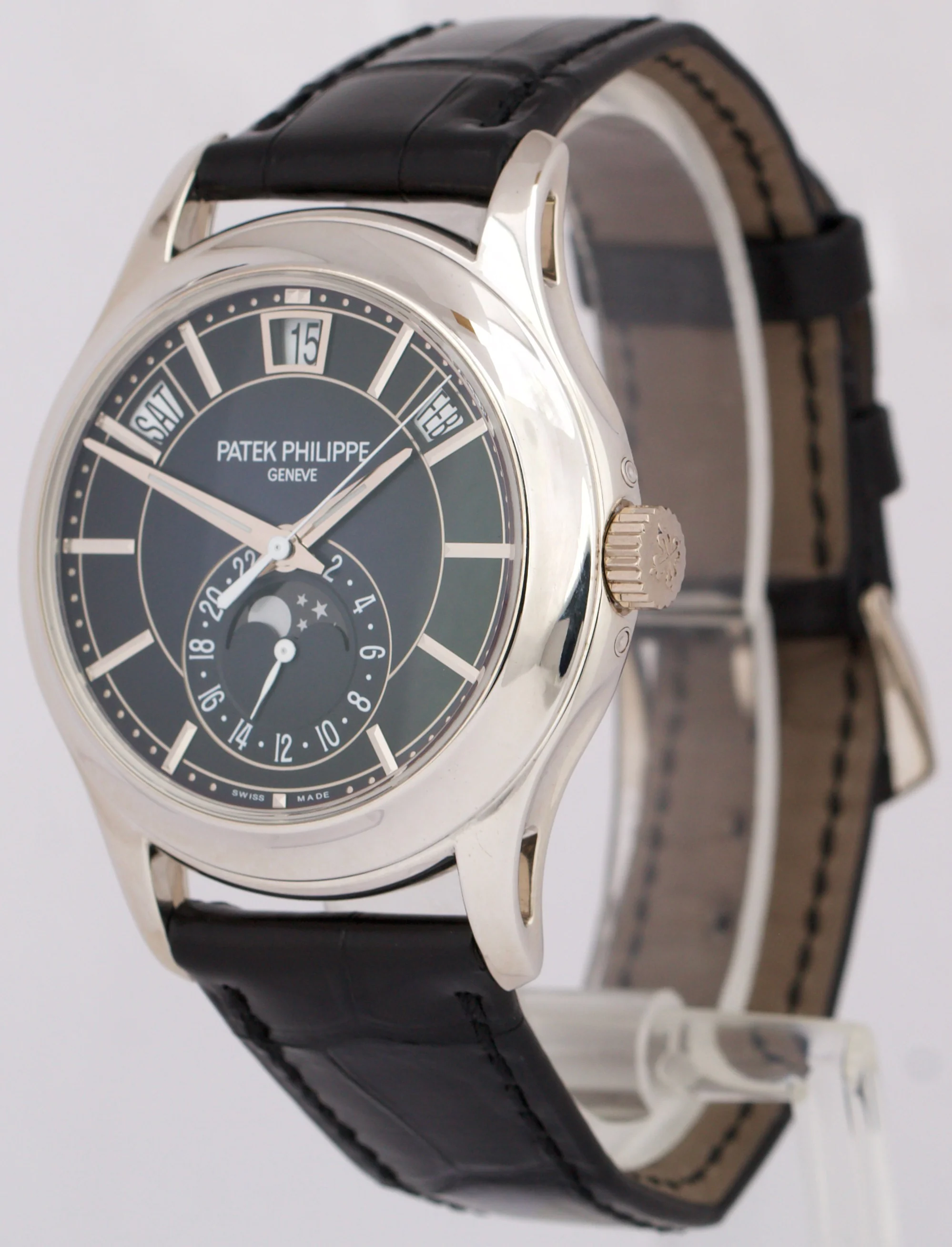 2020 PAPERS Patek Philippe Annual Calendar BLUE 18K Gold 40mm 5205G Watch BOX - Image 3