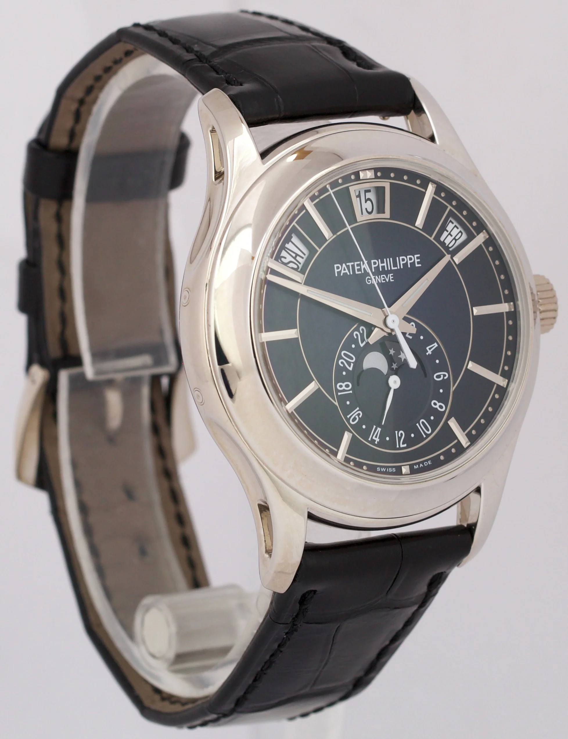 2020 PAPERS Patek Philippe Annual Calendar BLUE 18K Gold 40mm 5205G Watch BOX - Image 4