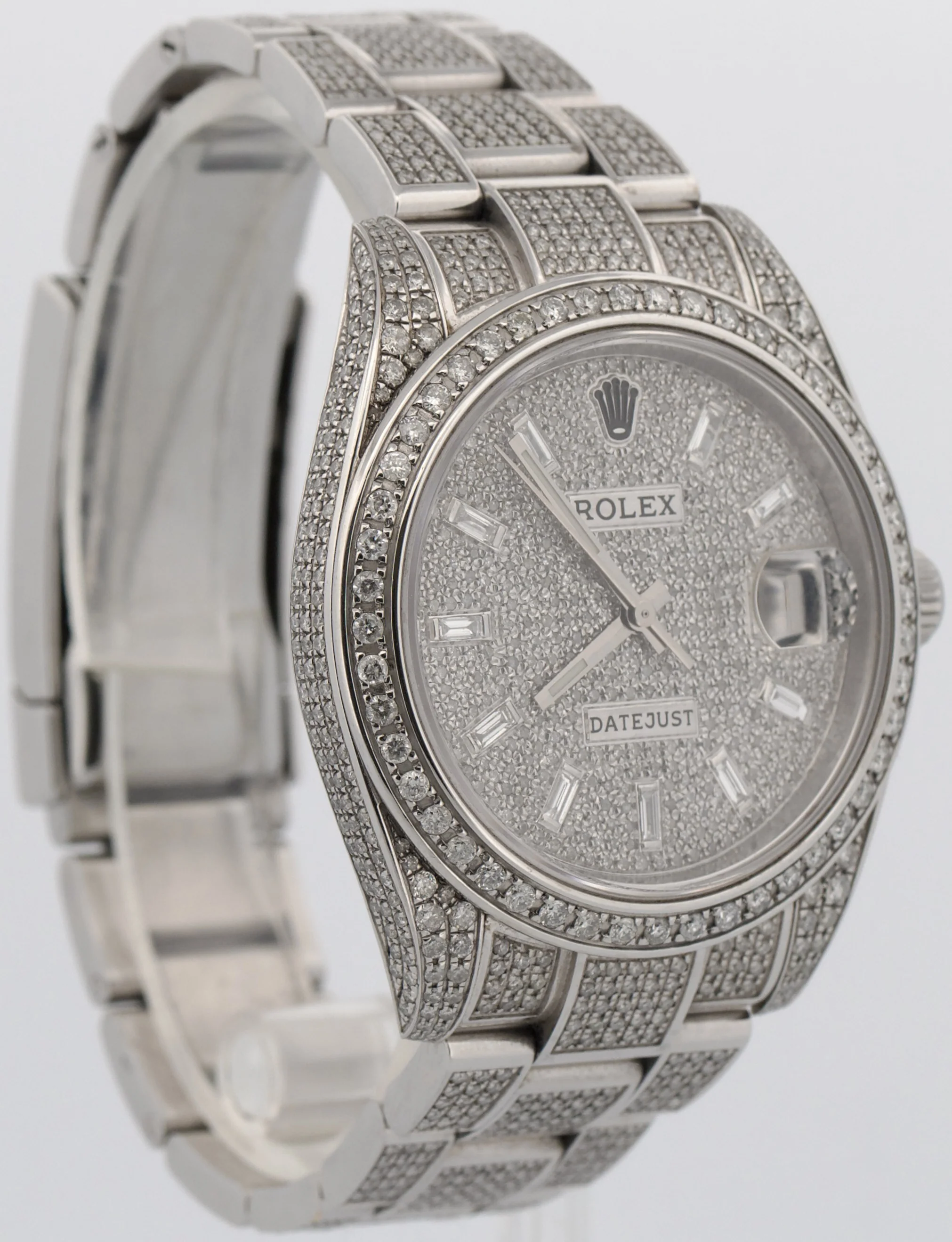 2020 PAPERS Rolex DateJust 41 PAVE DIAMOND Steel OYSTER 41mm 126300 Watch BOX - Image 4