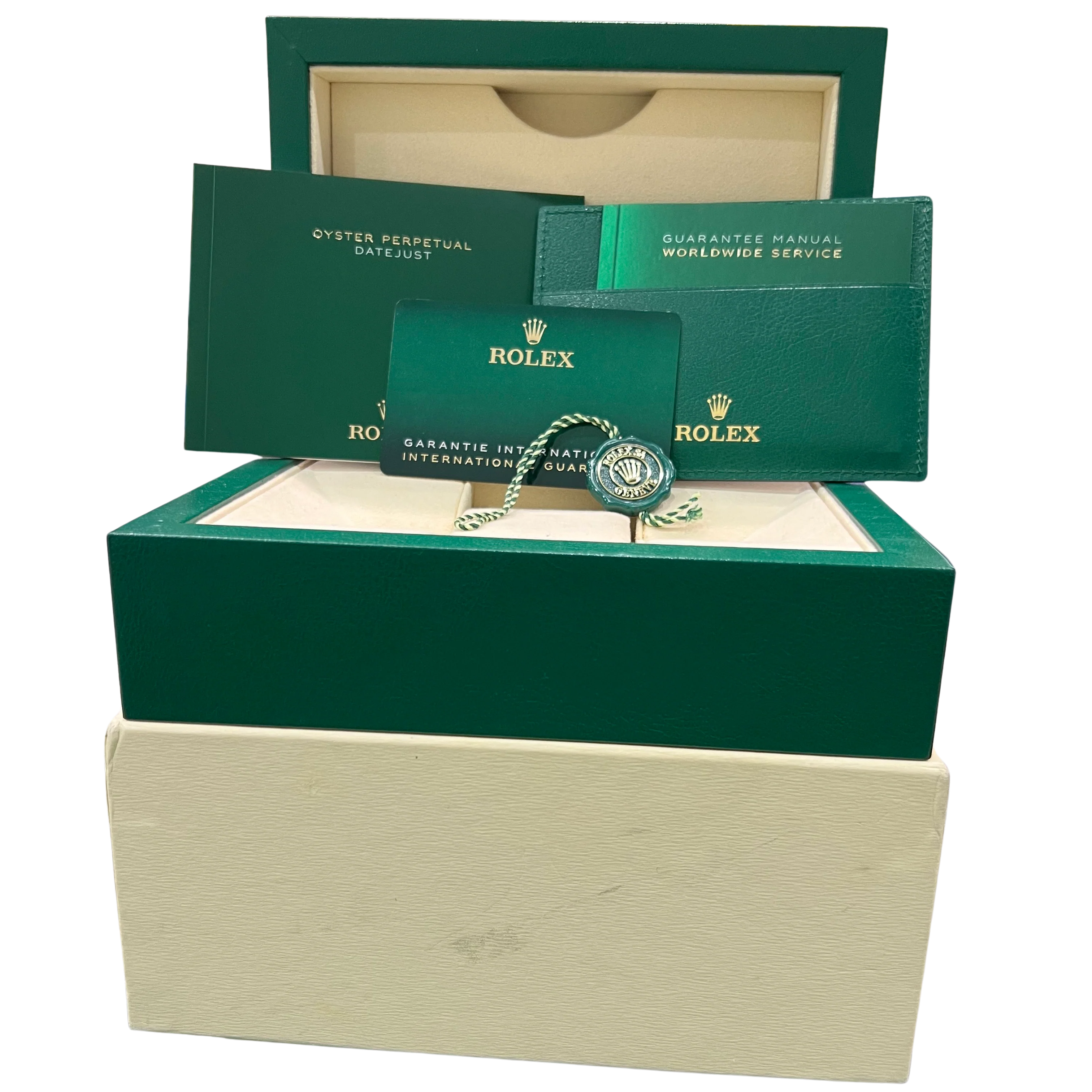 2020 PAPERS Rolex DateJust WHITE 41mm 18K Fluted Steel JUBILEE 41mm 126333 BOX - Image 2