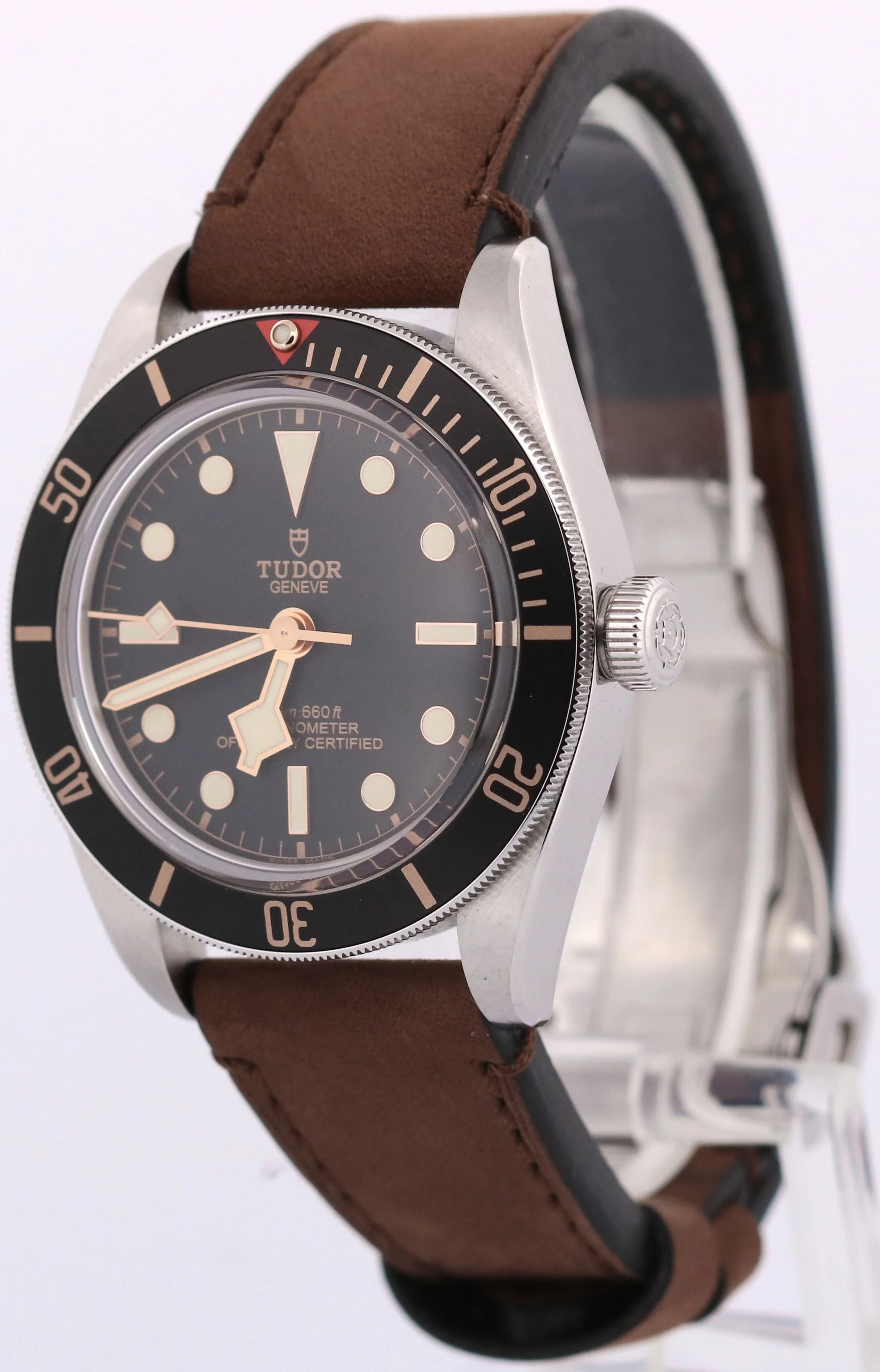 2020 PAPERS Tudor Black Bay 58 BLACK Red Stainless Steel Leather 39mm 79030N BOX - Image 3