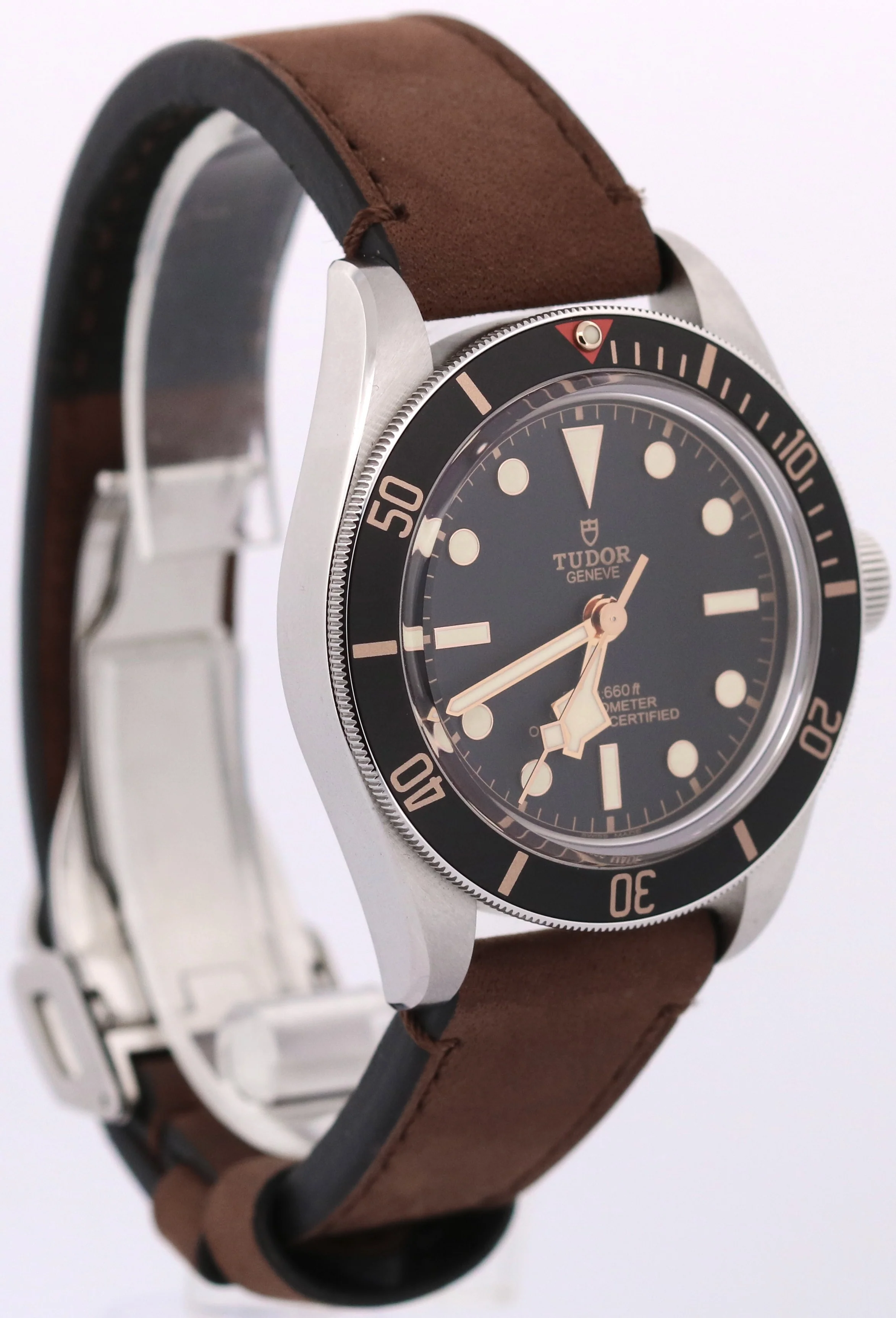 2020 PAPERS Tudor Black Bay 58 BLACK Red Stainless Steel Leather 39mm 79030N BOX - Image 4