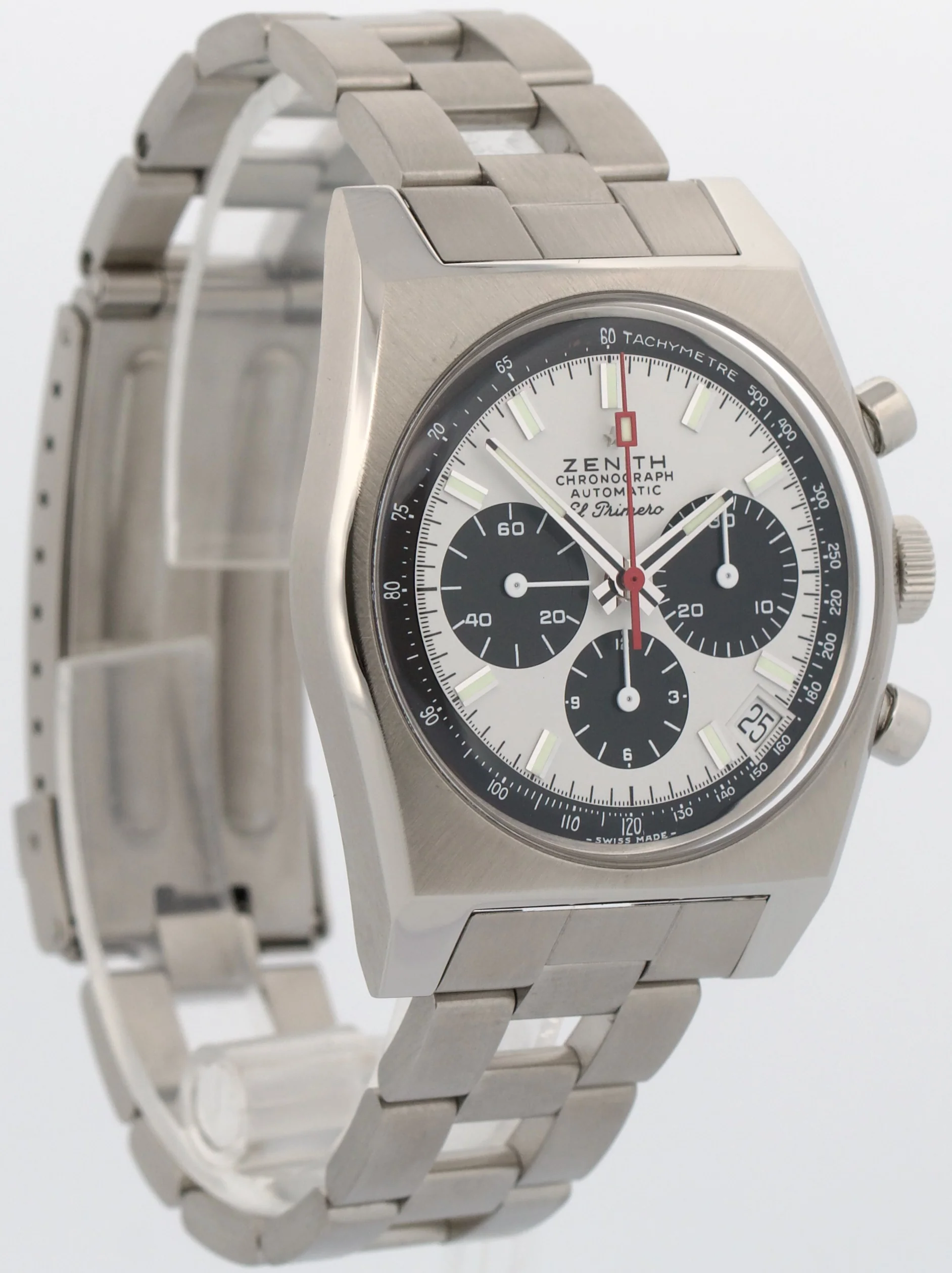 2020 PAPERS Zenith Chronomaster El Primero PANDA 37mm Steel 03.A384.400 BOX - Image 4
