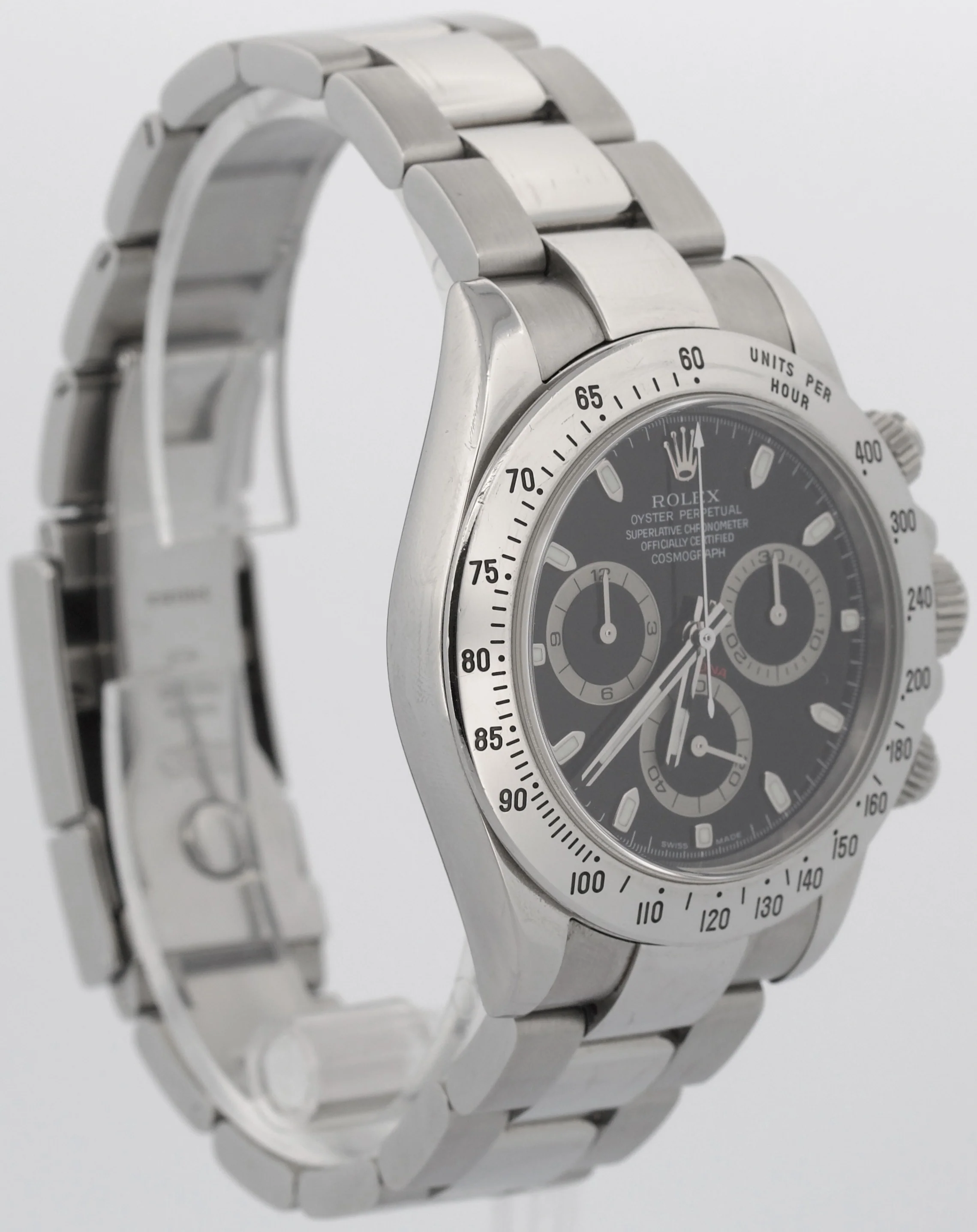 2020 RSC Rolex Daytona Cosmograph BLACK Stainless Steel 40mm Watch 116520 BOX - Image 4