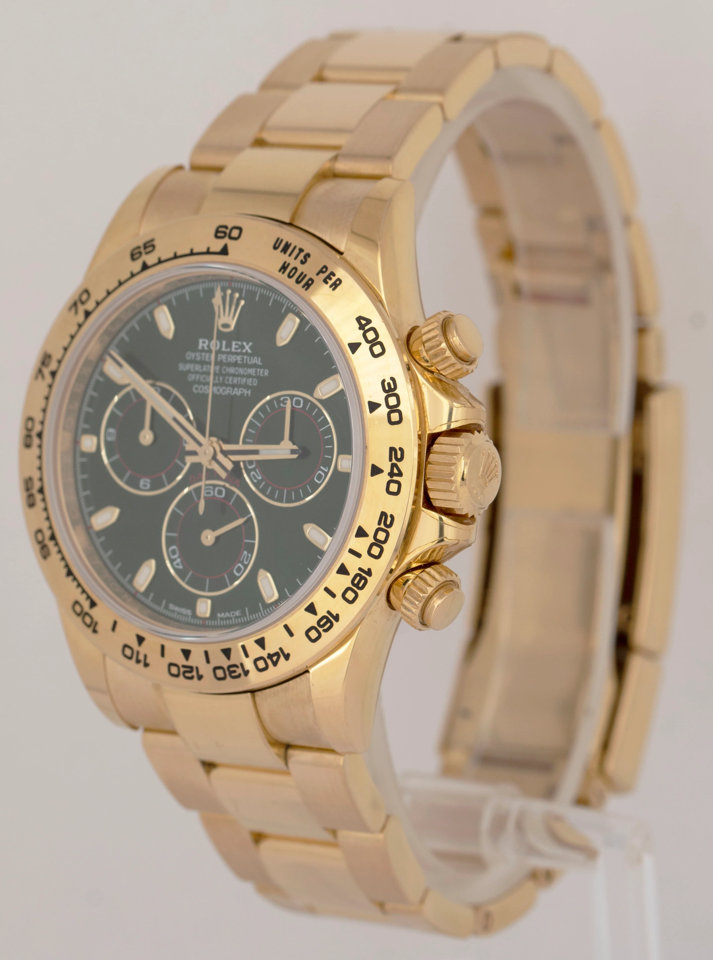 2021 NEW PAPERS Rolex Daytona Cosmograph GREEN 40mm 18K Yellow Watch 116508 BOX - Image 3