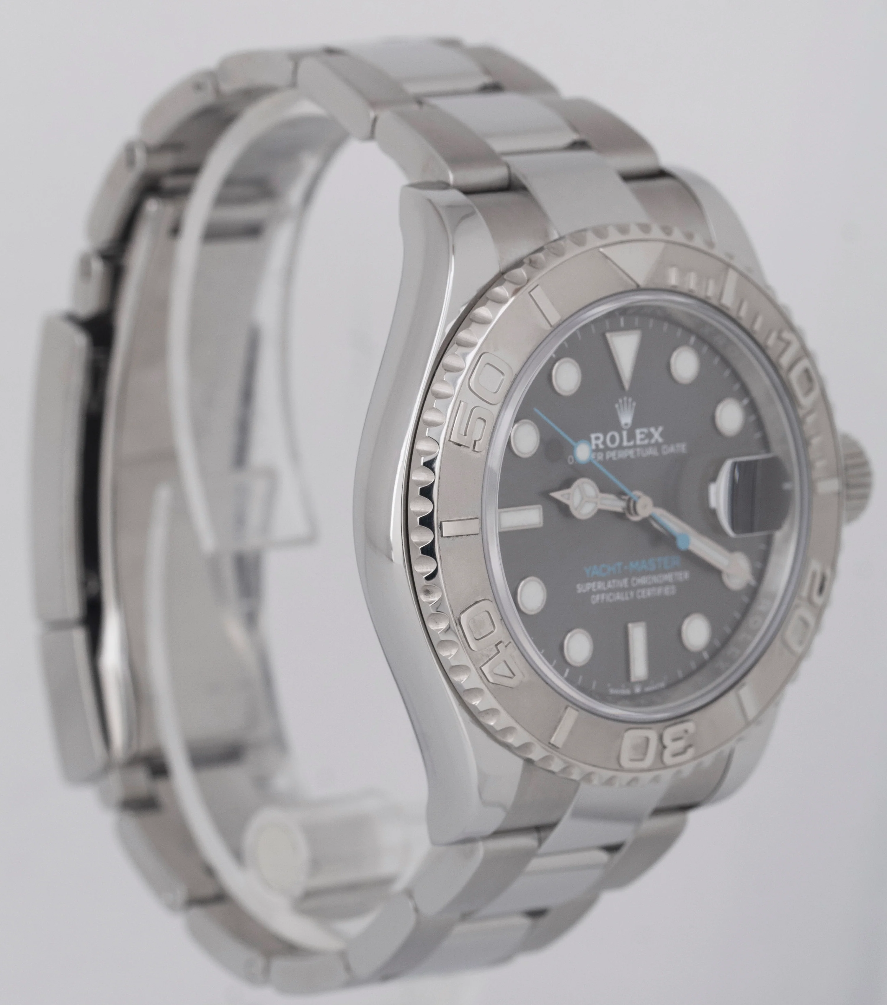 NEW PAPERS Rolex Yacht-Master 40 Rhodium Blue Platinum Steel 126622 Watch BOX - Image 4