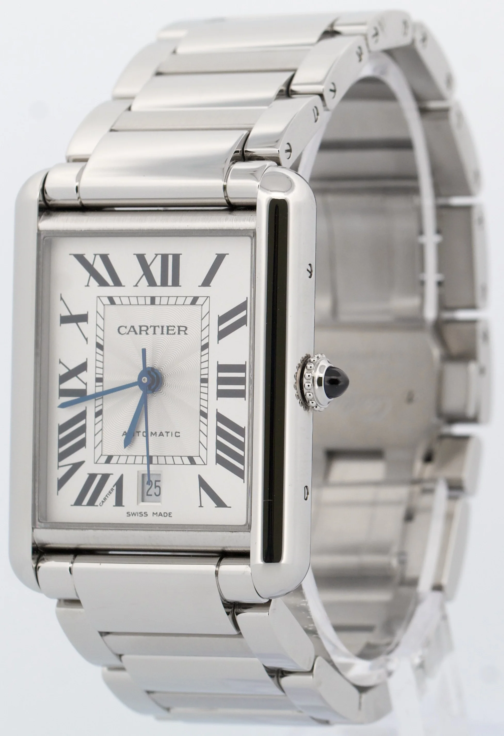 2021 PAPERS Cartier Tank Must XL Steel SILVER 31mmX41mm 4324 WSTA0053 Watch BOX - Image 3