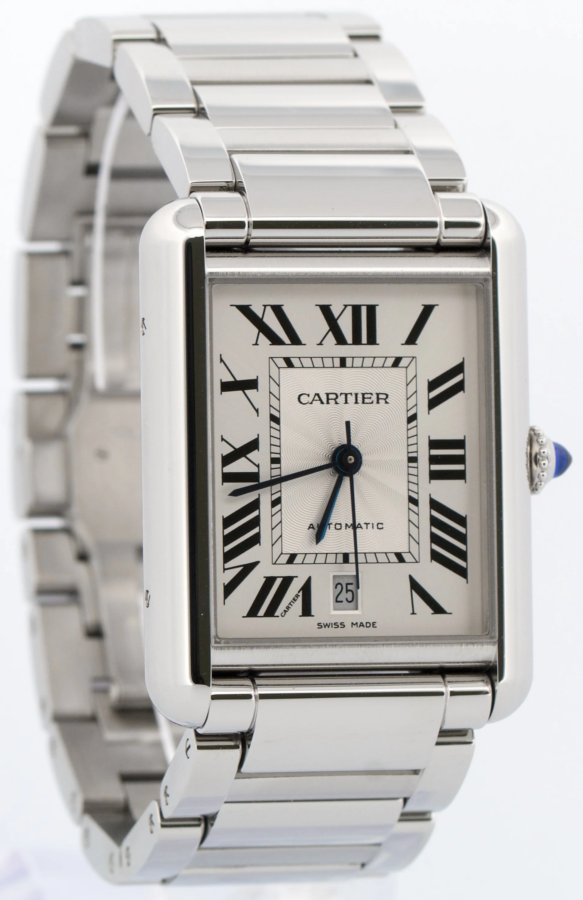2021 PAPERS Cartier Tank Must XL Steel SILVER 31mmX41mm 4324 WSTA0053 Watch BOX - Image 4