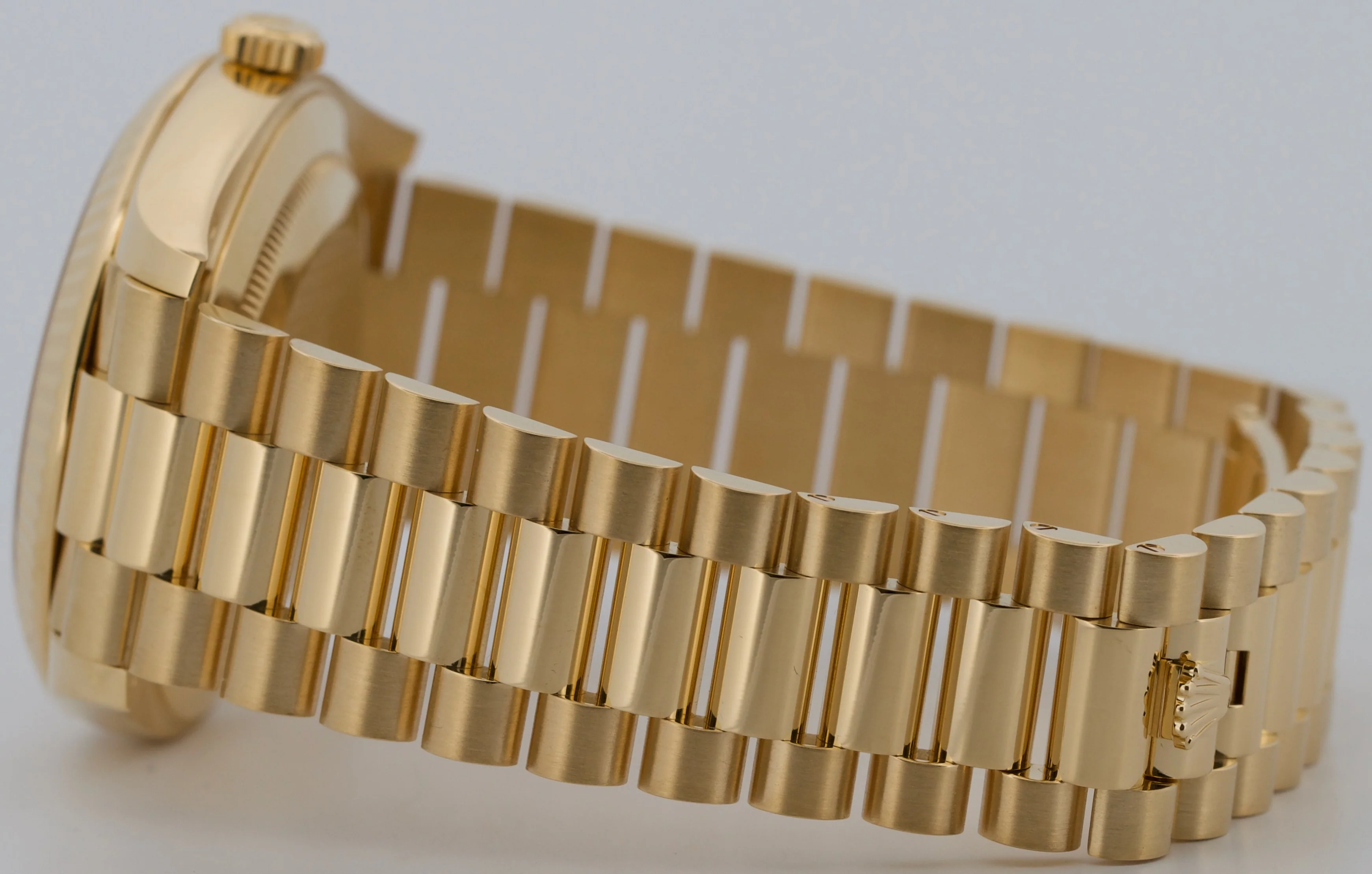 2021 PAPERS Rolex Day-Date President 40mm CHAMPAGNE BAGUETTE 18K Gold 228238 BOX - Image 7