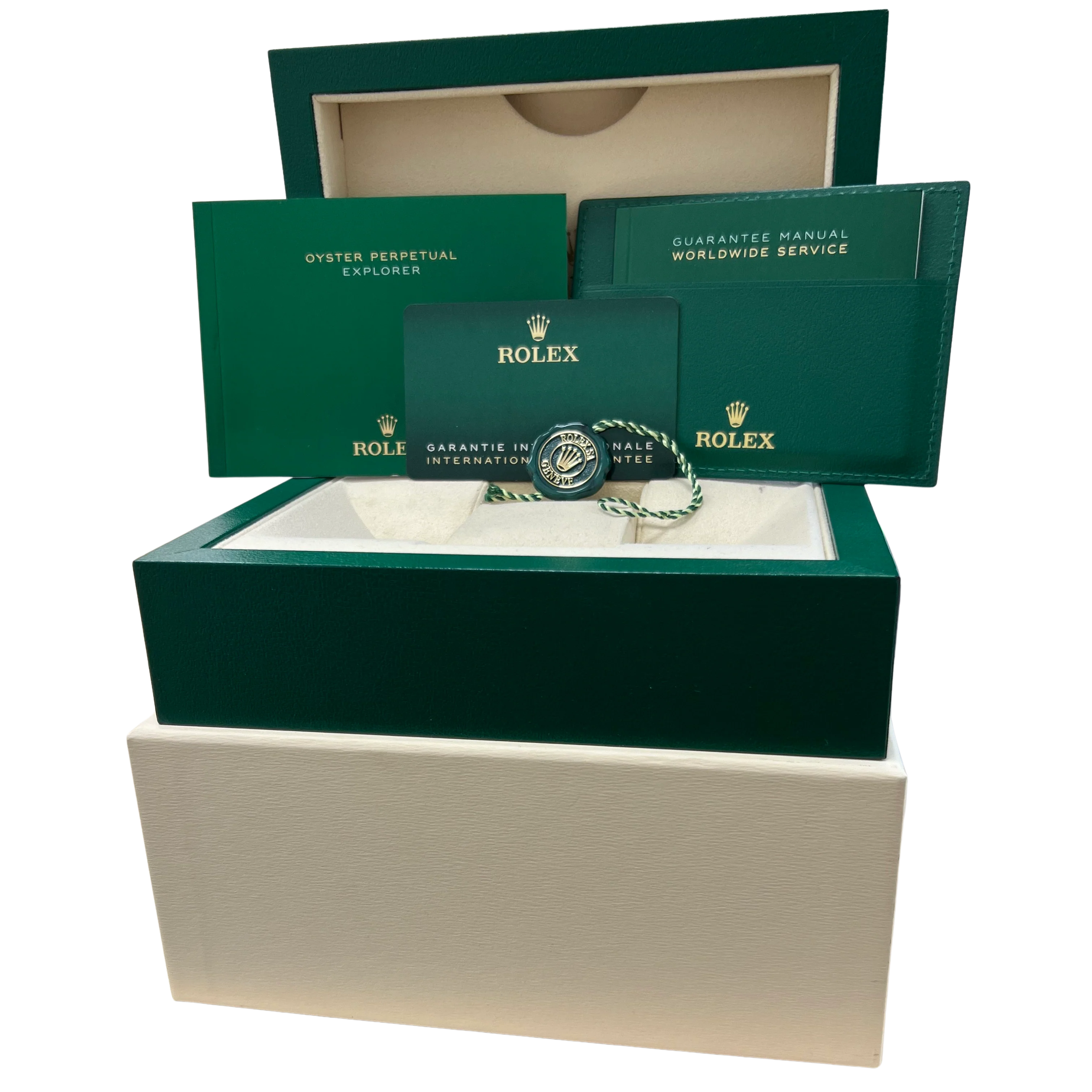 2021 PAPERS Rolex Explorer I BLACK 36mm Stainless Steel 3-6-9 Watch 124270 BOX - Image 2