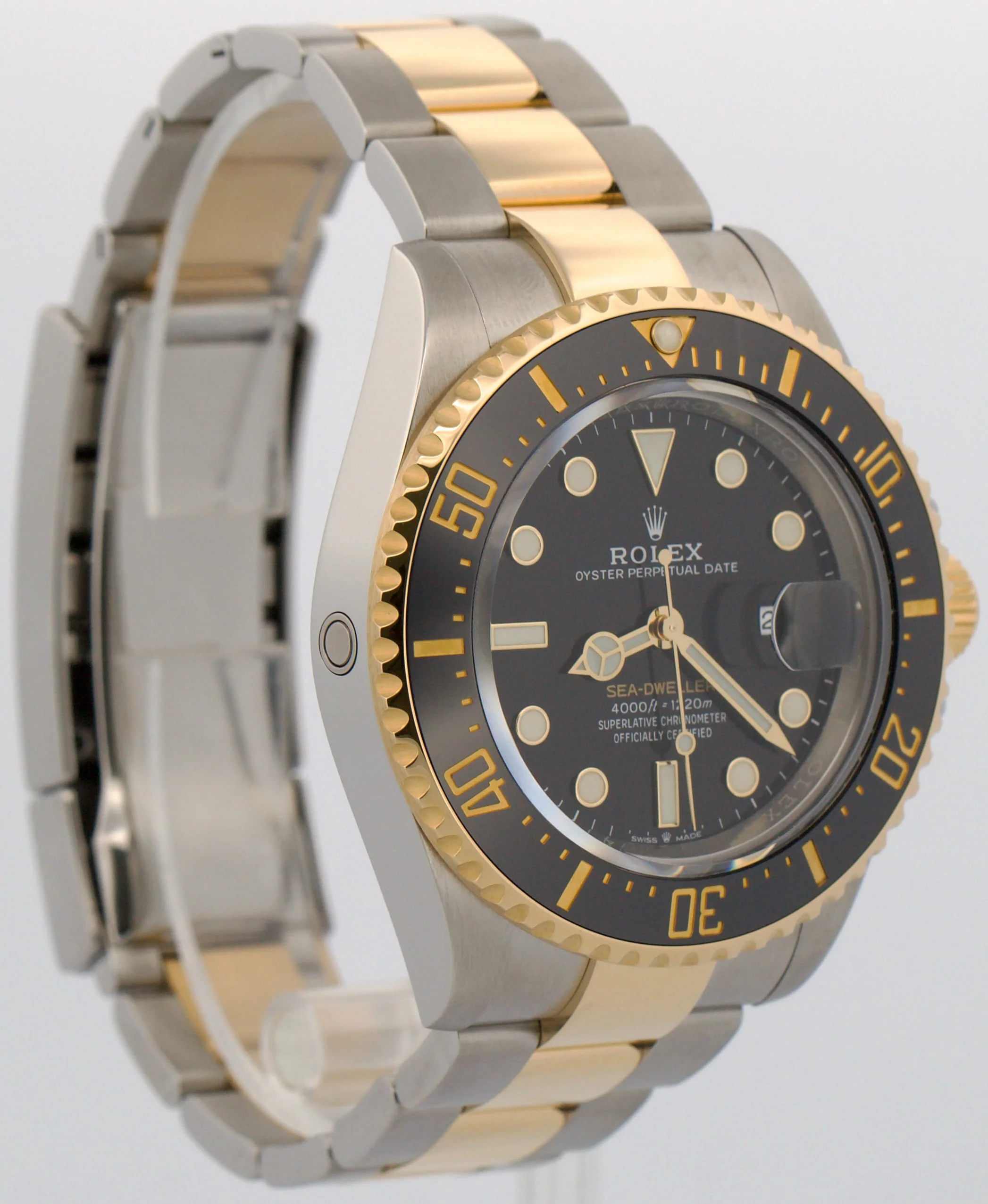 2021 PAPERS Rolex Sea-Dweller 43mm BLACK Two-Tone 18K Gold Steel 126603 BOX - Image 4