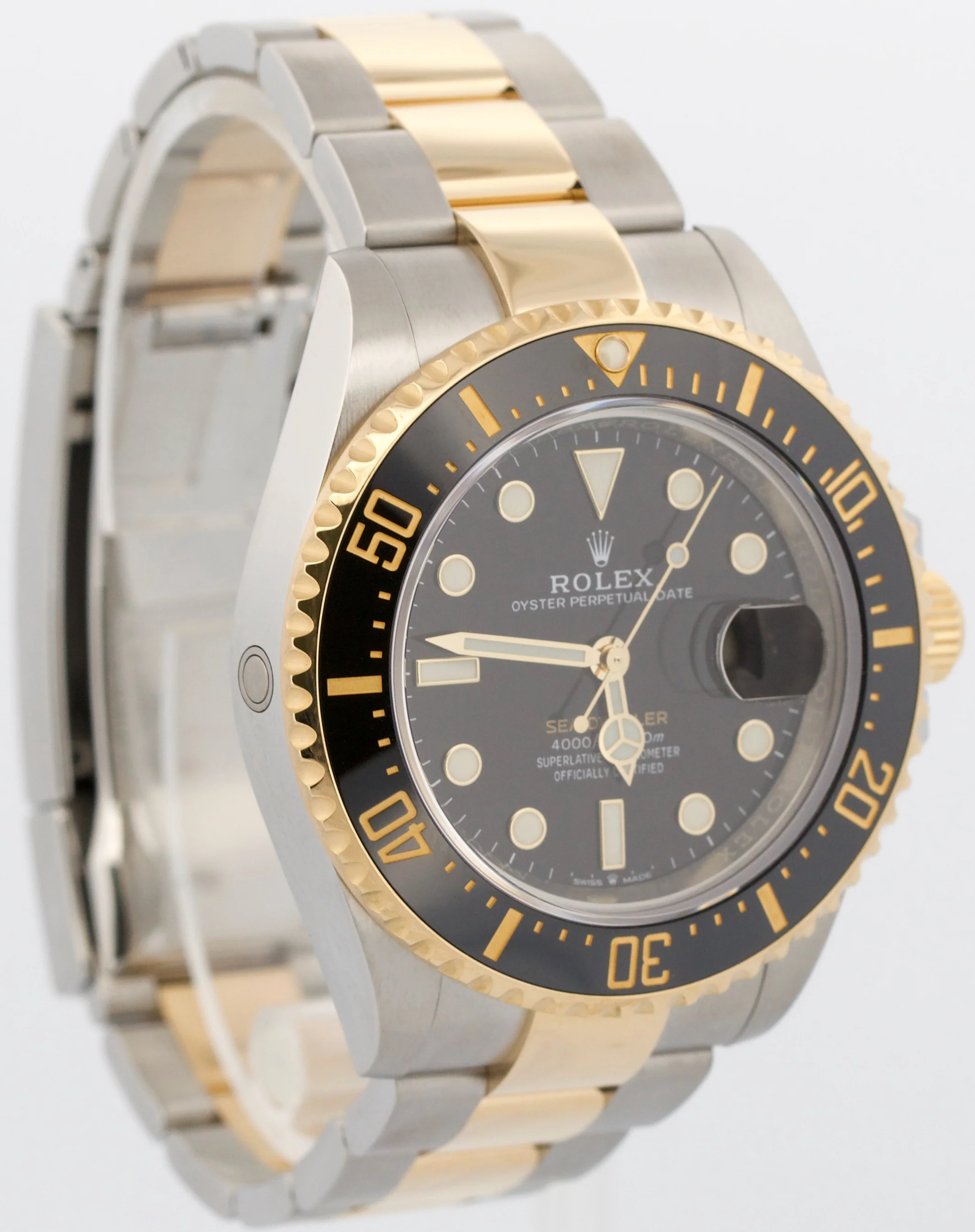 2021 PAPERS Rolex Sea-Dweller 43mm Two-Tone 18K Gold Steel Black 126603 BOX - Image 4