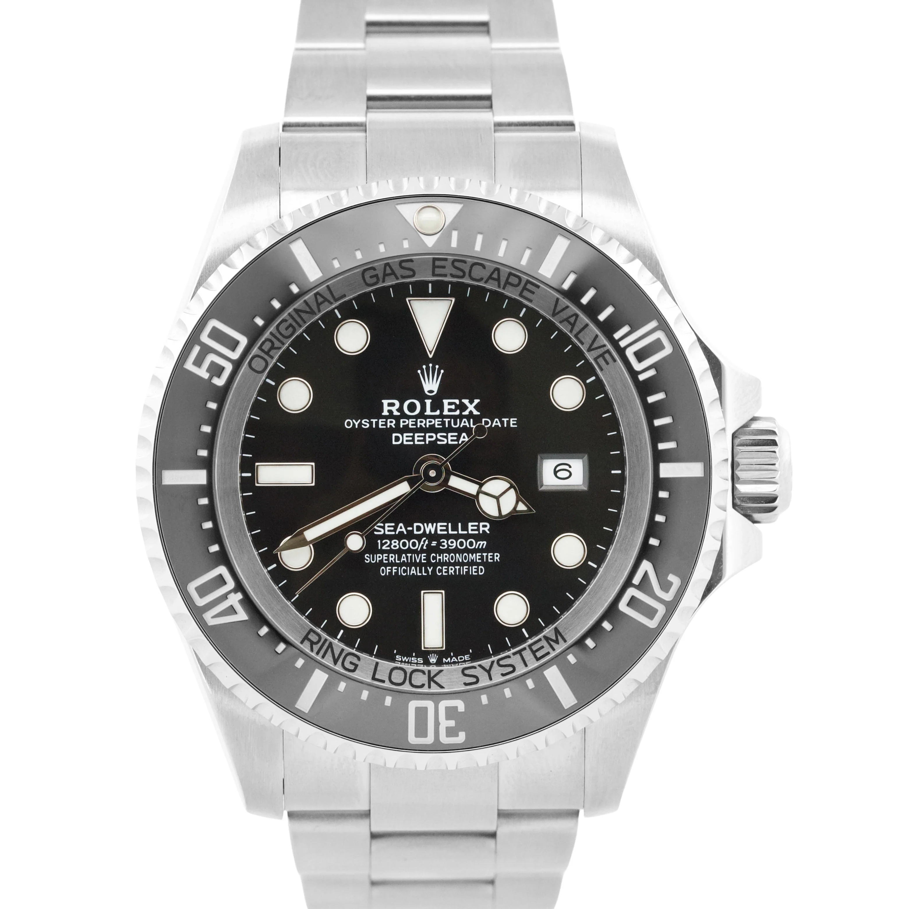 2021 PAPERS Rolex Sea-Dweller Deepsea BLACK 44mm Stainless Ceramic 126660 BOX