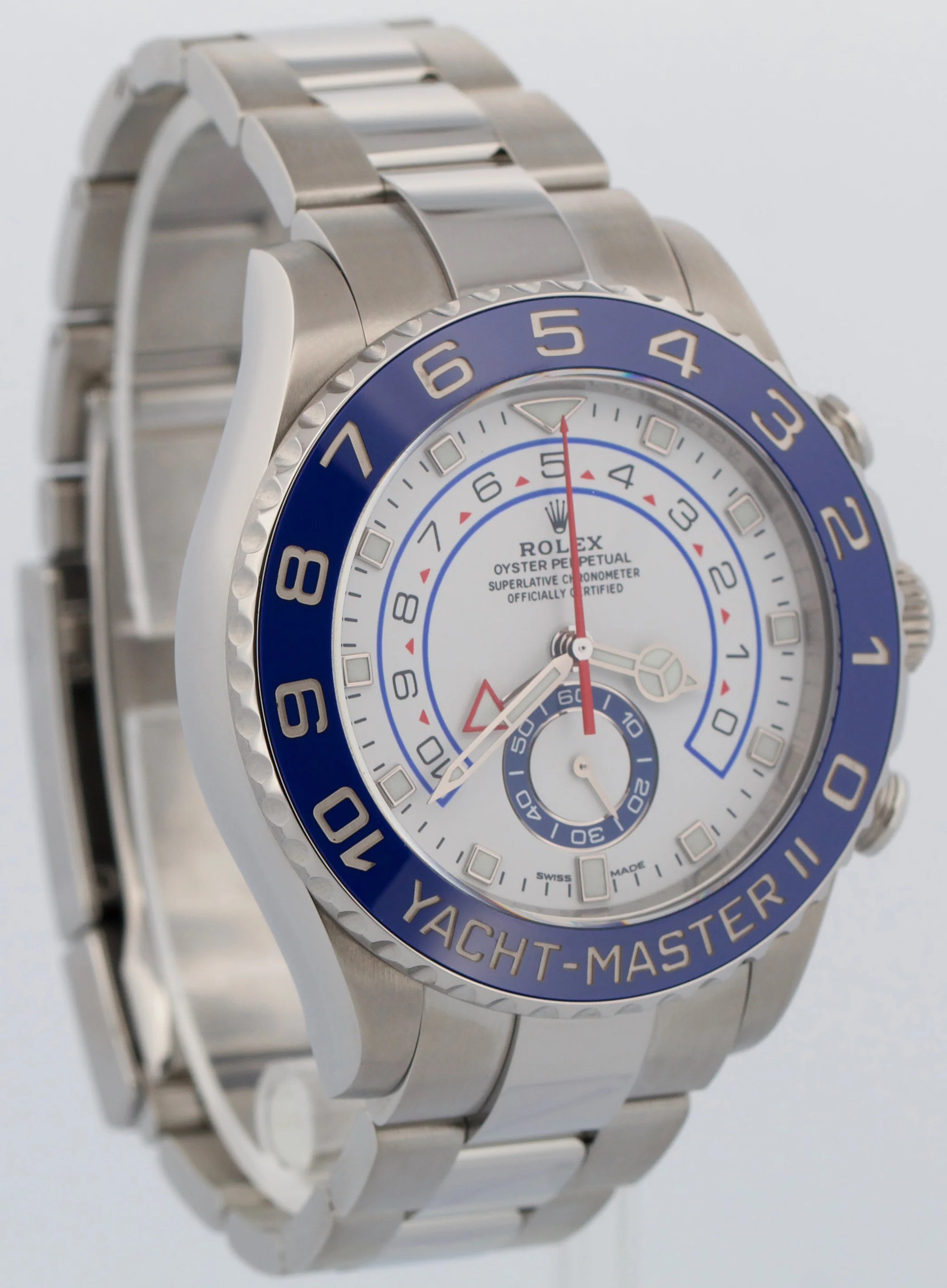 2021 PAPERS Rolex Yacht-Master II NEW HANDS 44mm Blue 116680 Stainless YM2 BOX - Image 4