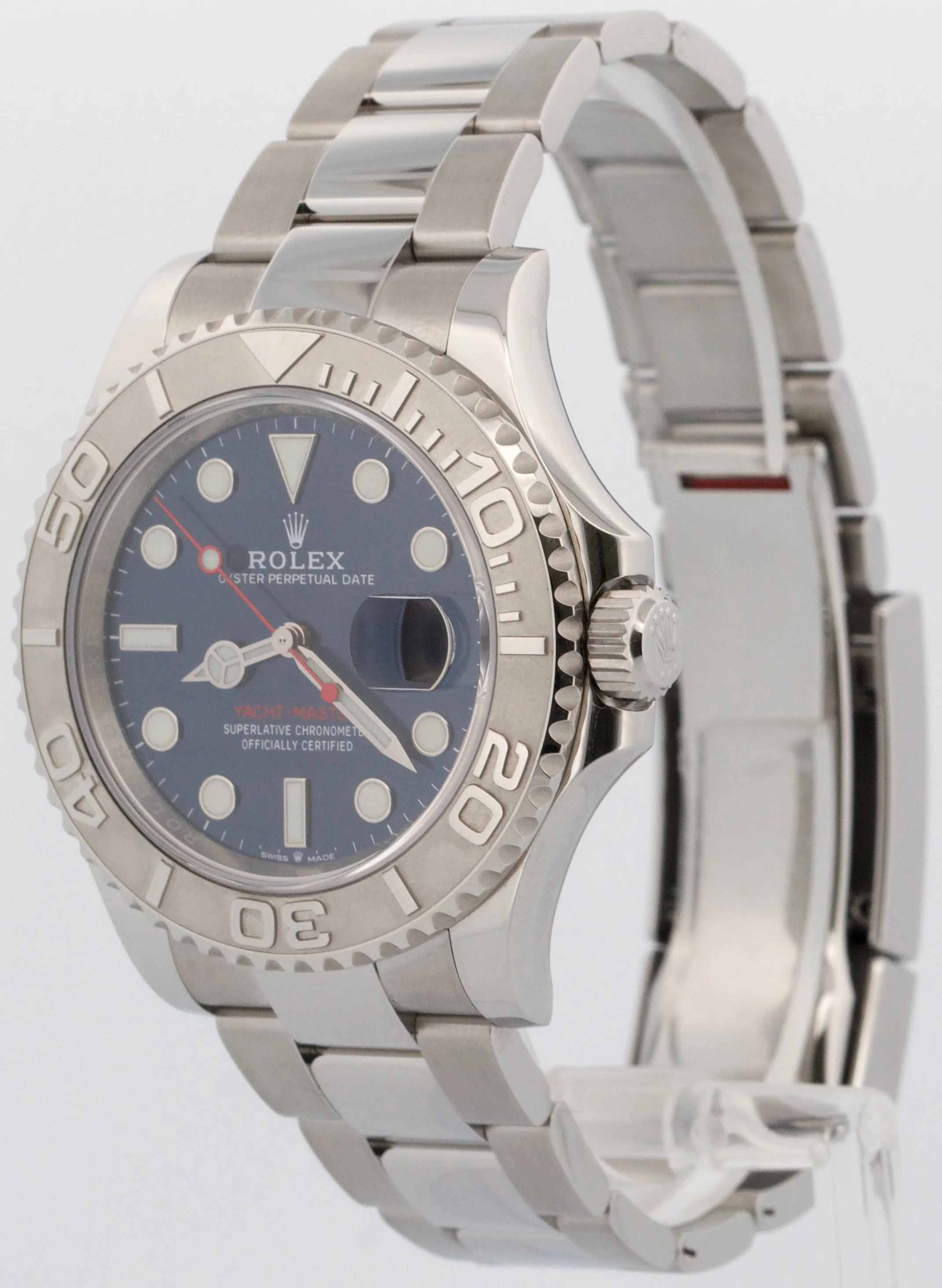2021 PAPERS Rolex Yacht-Master Steel Platinum BLUE 40mm 126622 YM1 Watch BOX - Image 3