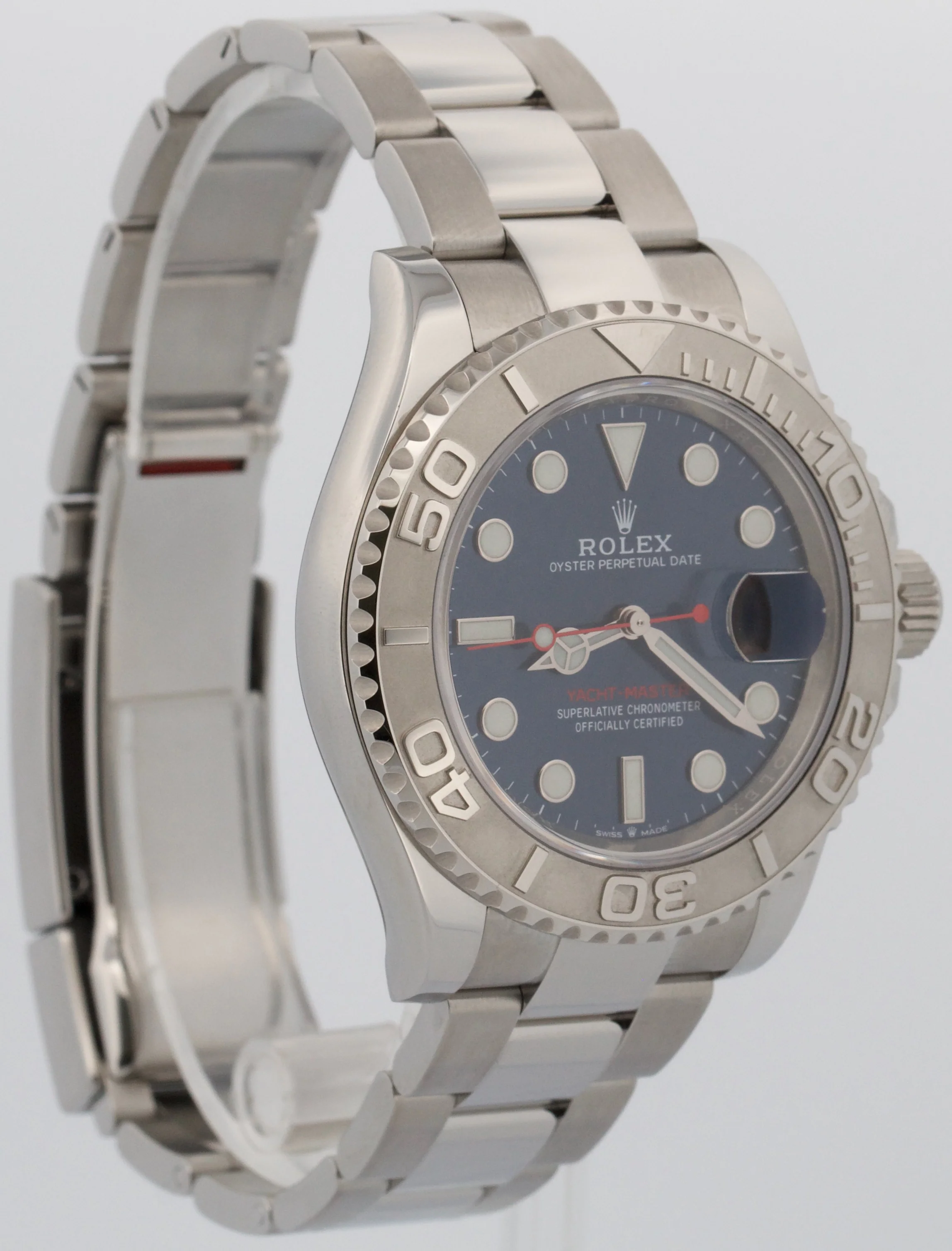 2021 PAPERS Rolex Yacht-Master Steel Platinum BLUE 40mm 126622 YM1 Watch BOX - Image 4