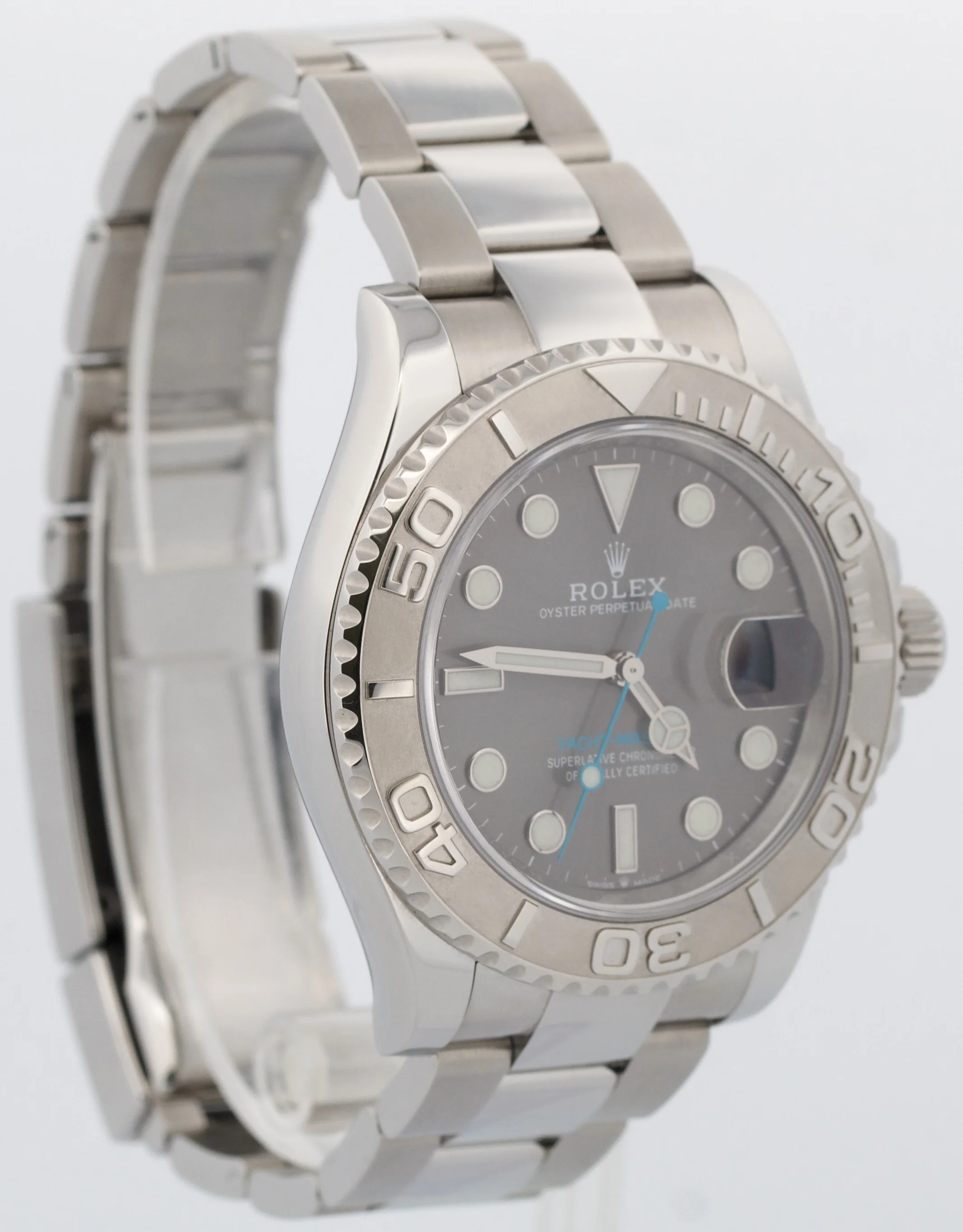 2021 PAPERS Rolex Yacht-Master Steel Platinum RHODIUM 40mm 126622 YM1 Watch BOX - Image 4