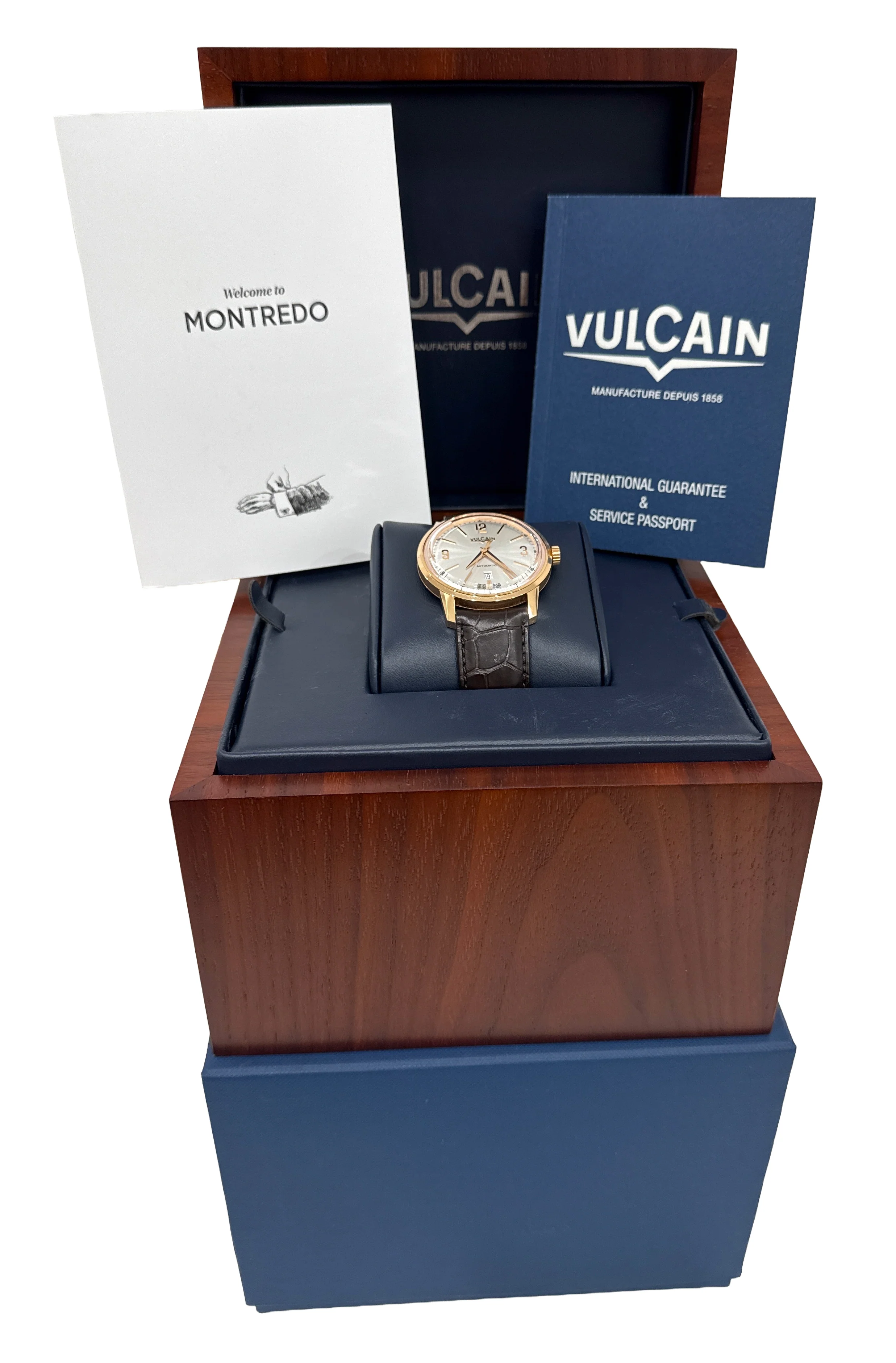 2021 PAPERS Valcain 50's President Classic 42mm SILVER 18K Gold 560556.307L BOX - Image 2