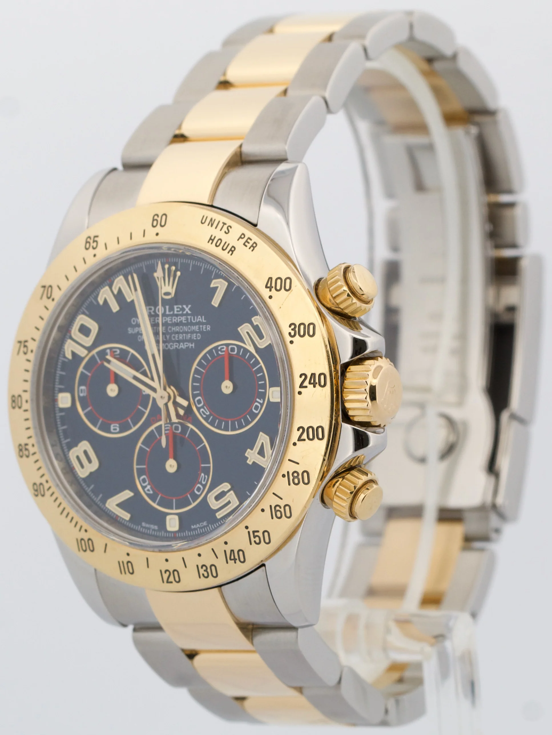 2021 RSC Rolex Daytona Cosmograph BLUE RACING Stainless 18K Gold Two-Tone 116523 - Image 3