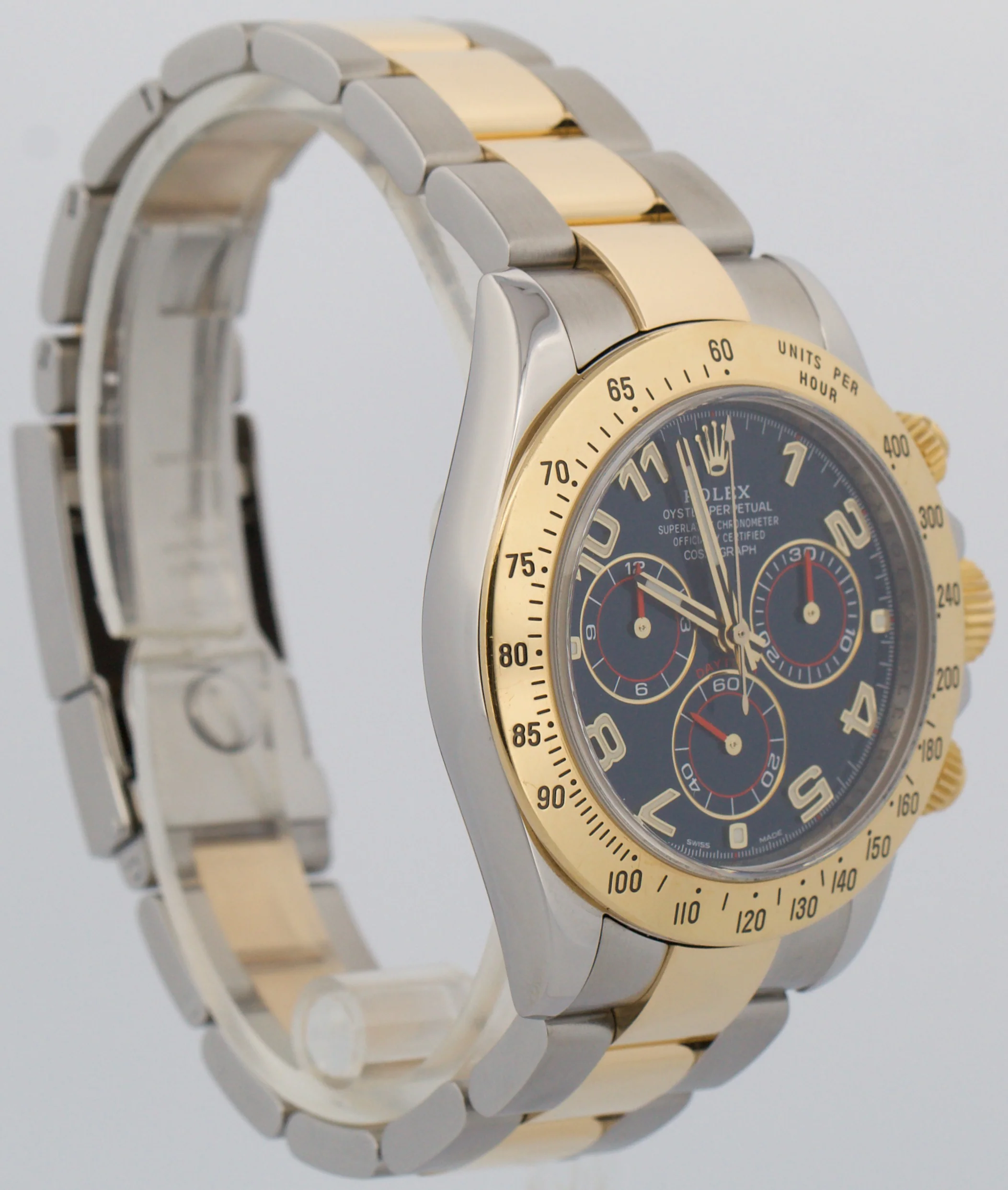 2021 RSC Rolex Daytona Cosmograph BLUE RACING Stainless 18K Gold Two-Tone 116523 - Image 4