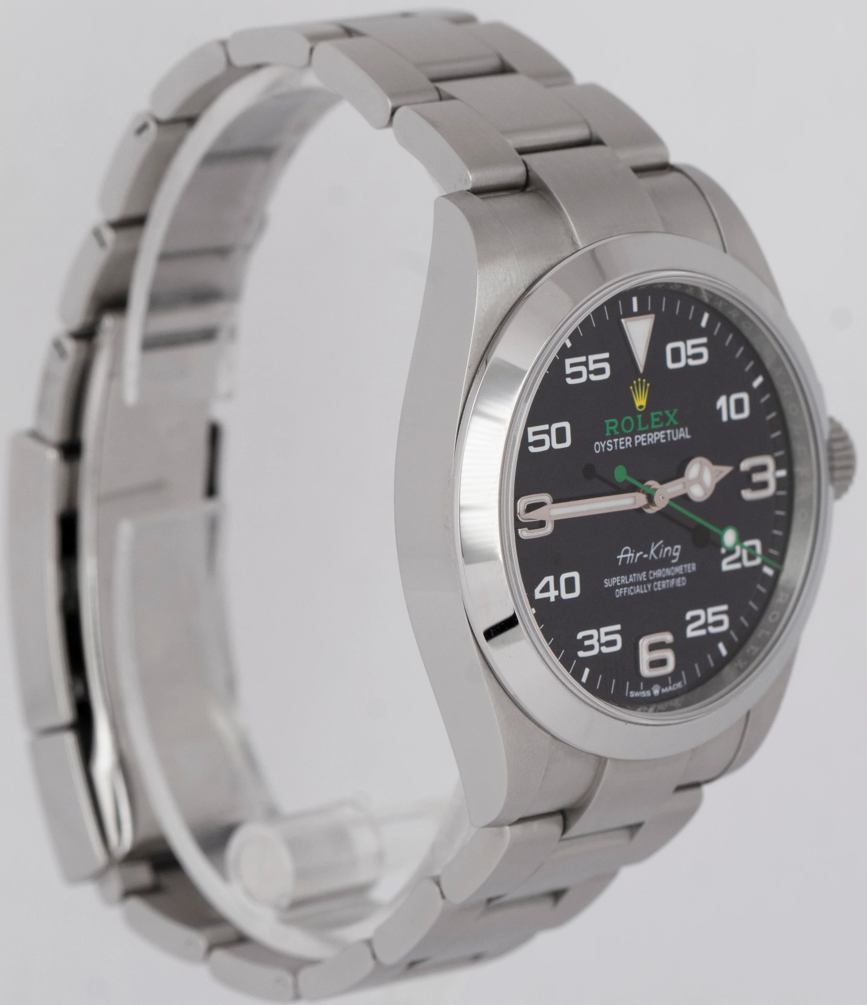 2022 NEW PAPERS Rolex Air-King 40mm Green Black Stainless Steel Watch 126900 BOX - Image 4