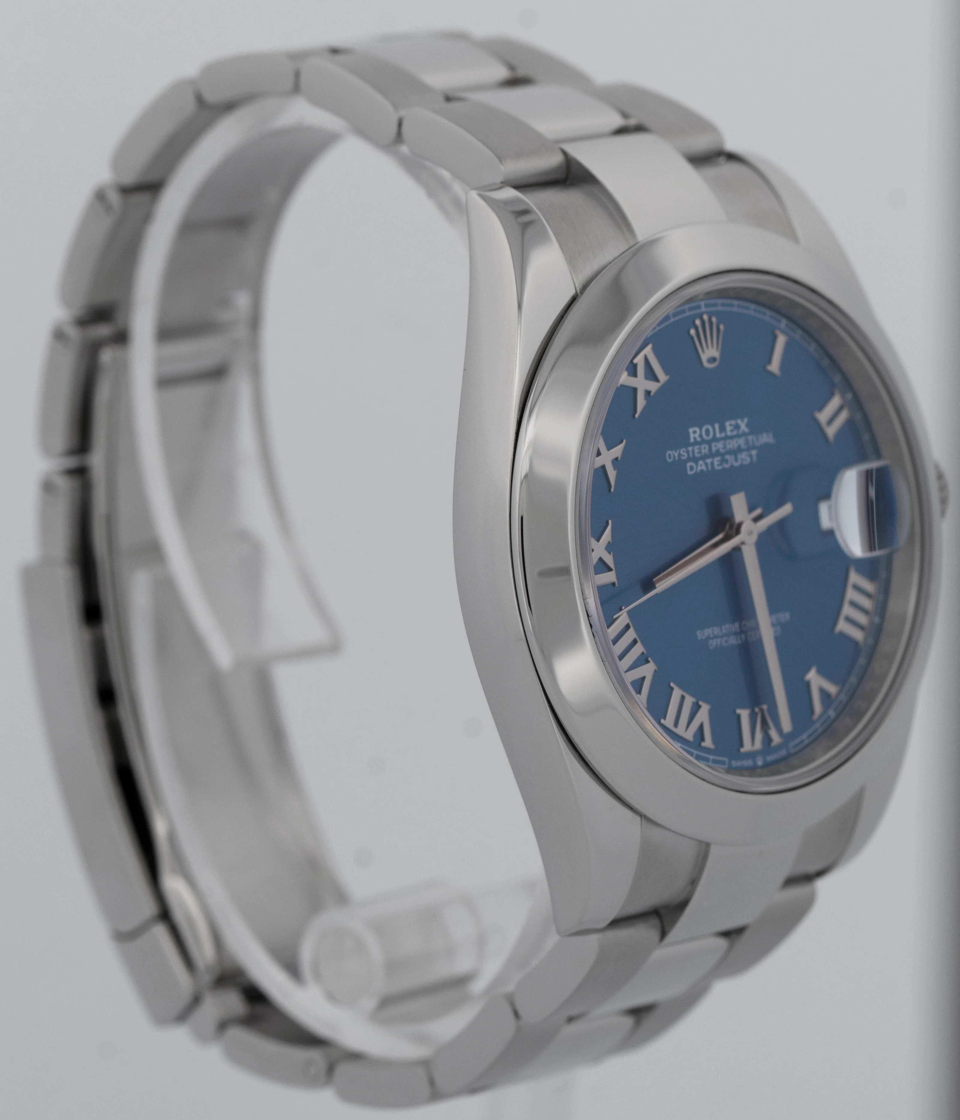 2022 NEW PAPERS Rolex DateJust 41 AZZURRO BLUE Steel Oyster 41mm 126300 BOX - Image 4