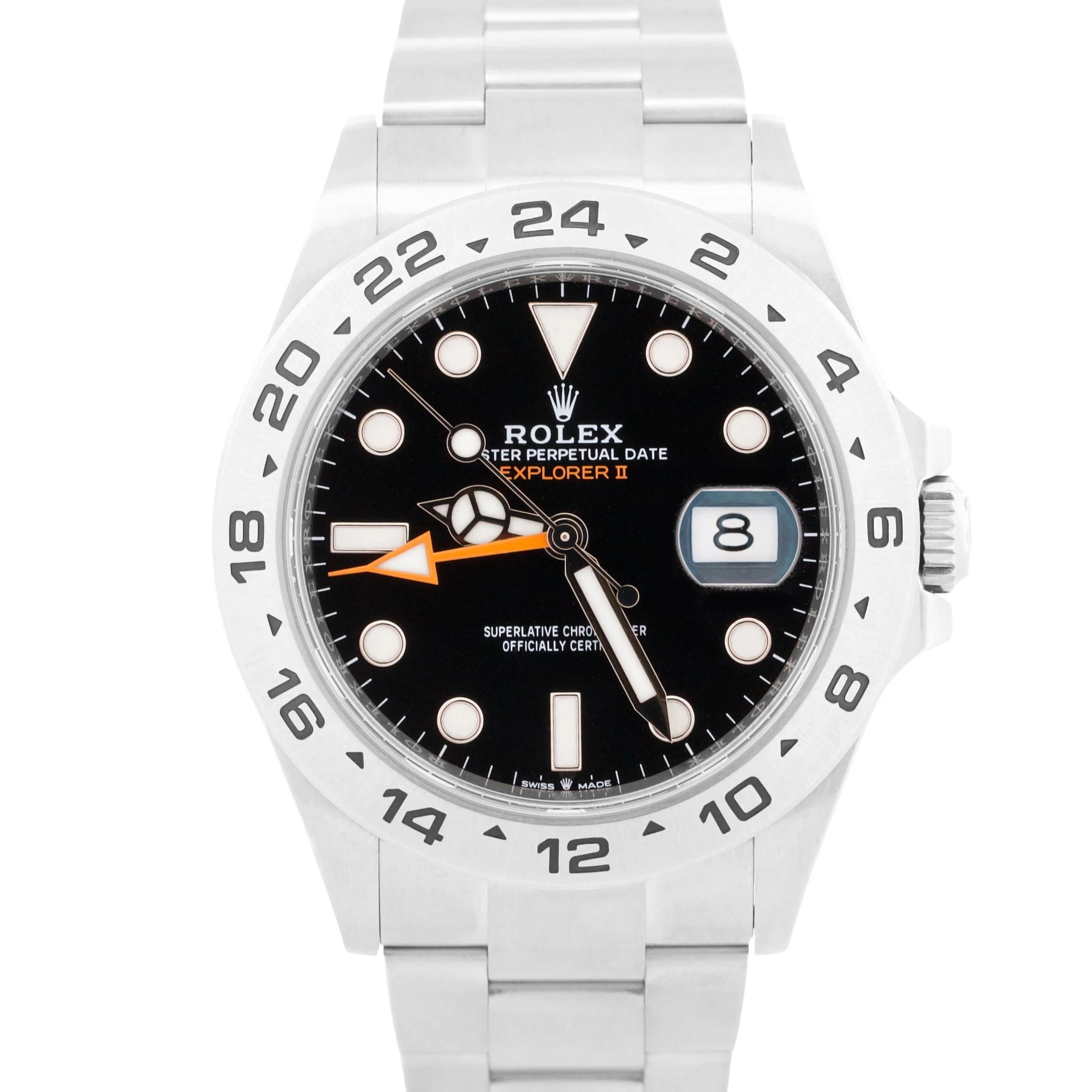 2022 NEW PAPERS Rolex Explorer II 42mm BLACK Stainless Steel Watch 226570 BOX
