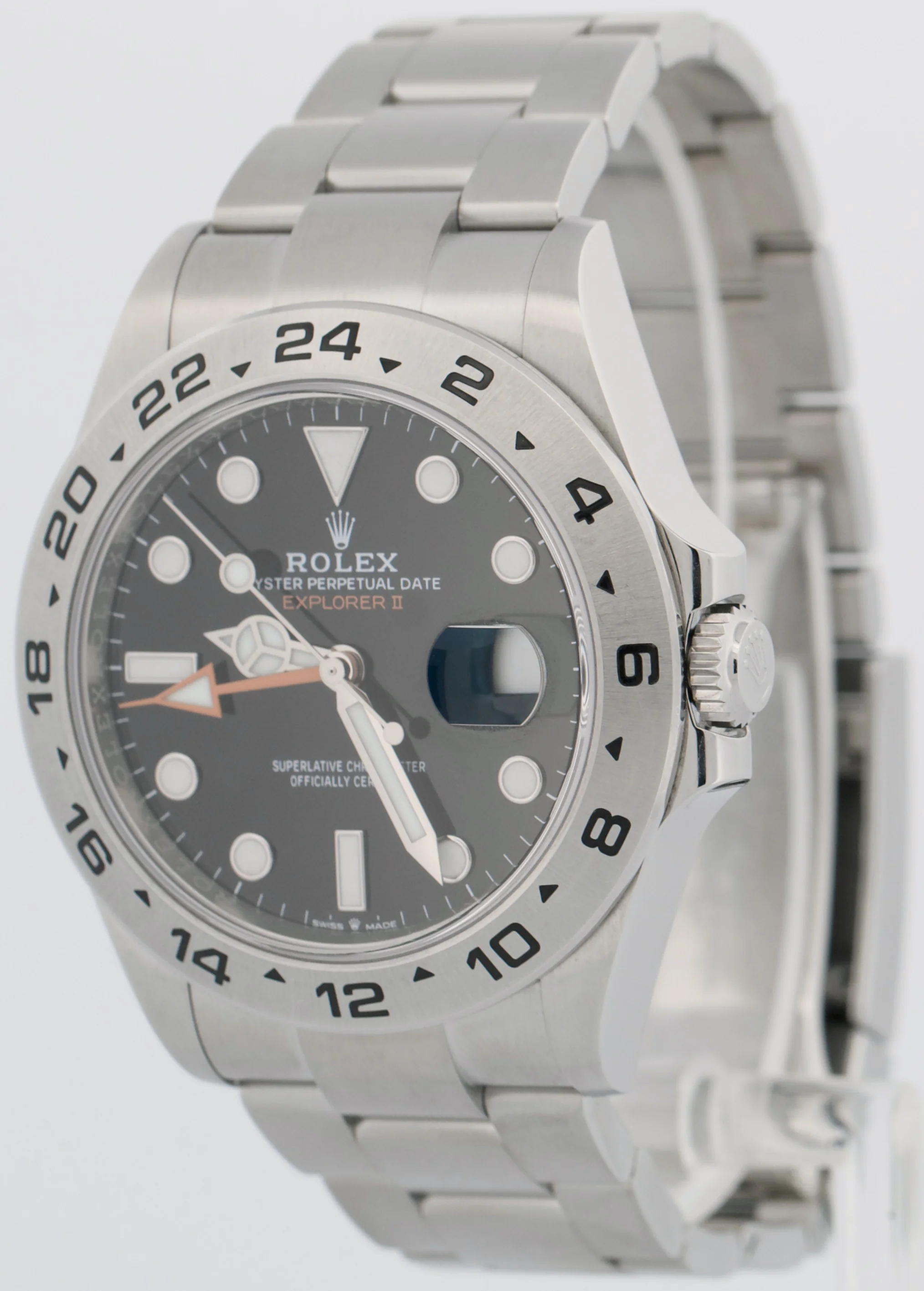2022 NEW PAPERS Rolex Explorer II 42mm BLACK Stainless Steel Watch 226570 BOX - Image 3