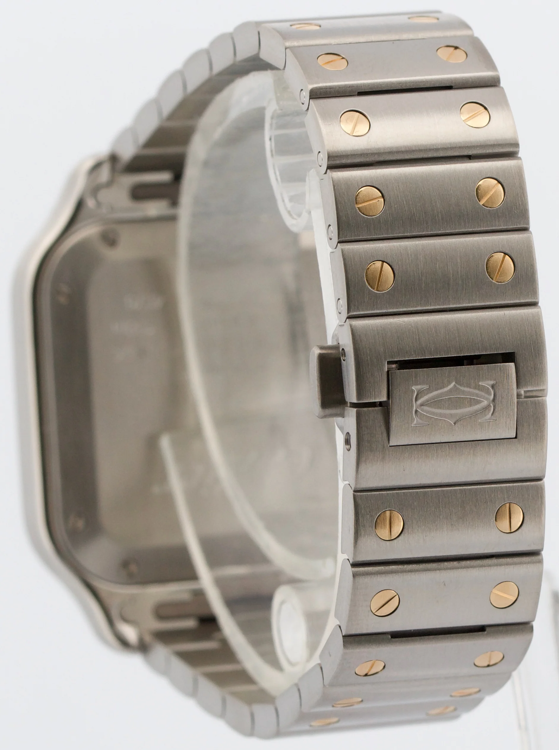 2022 PAPERS Cartier Santos 35mm Steel 18K Yellow Gold W2SA0016 4075 Watch BOX - Image 5
