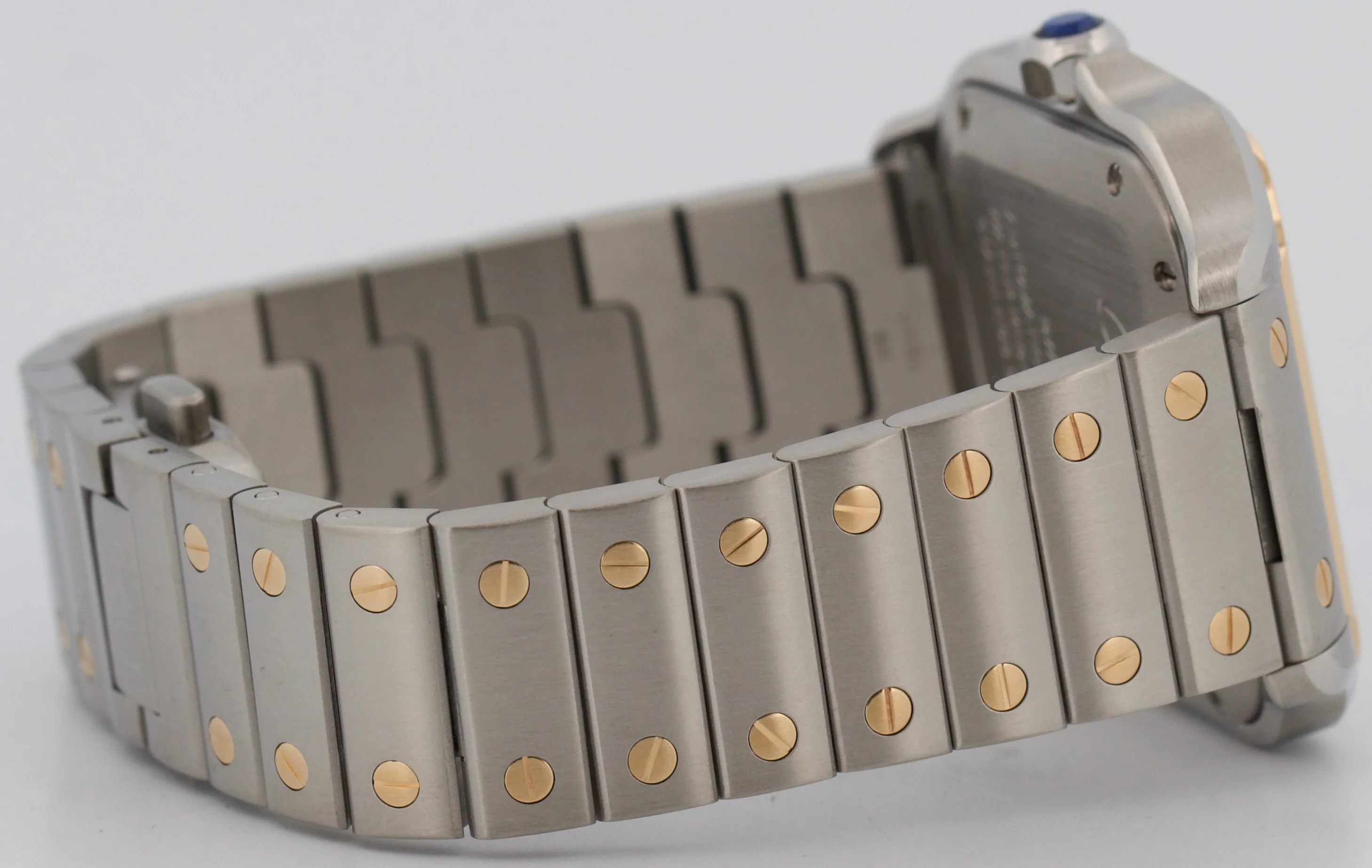 2022 PAPERS Cartier Santos 35mm Steel 18K Yellow Gold W2SA0016 4075 Watch BOX - Image 8