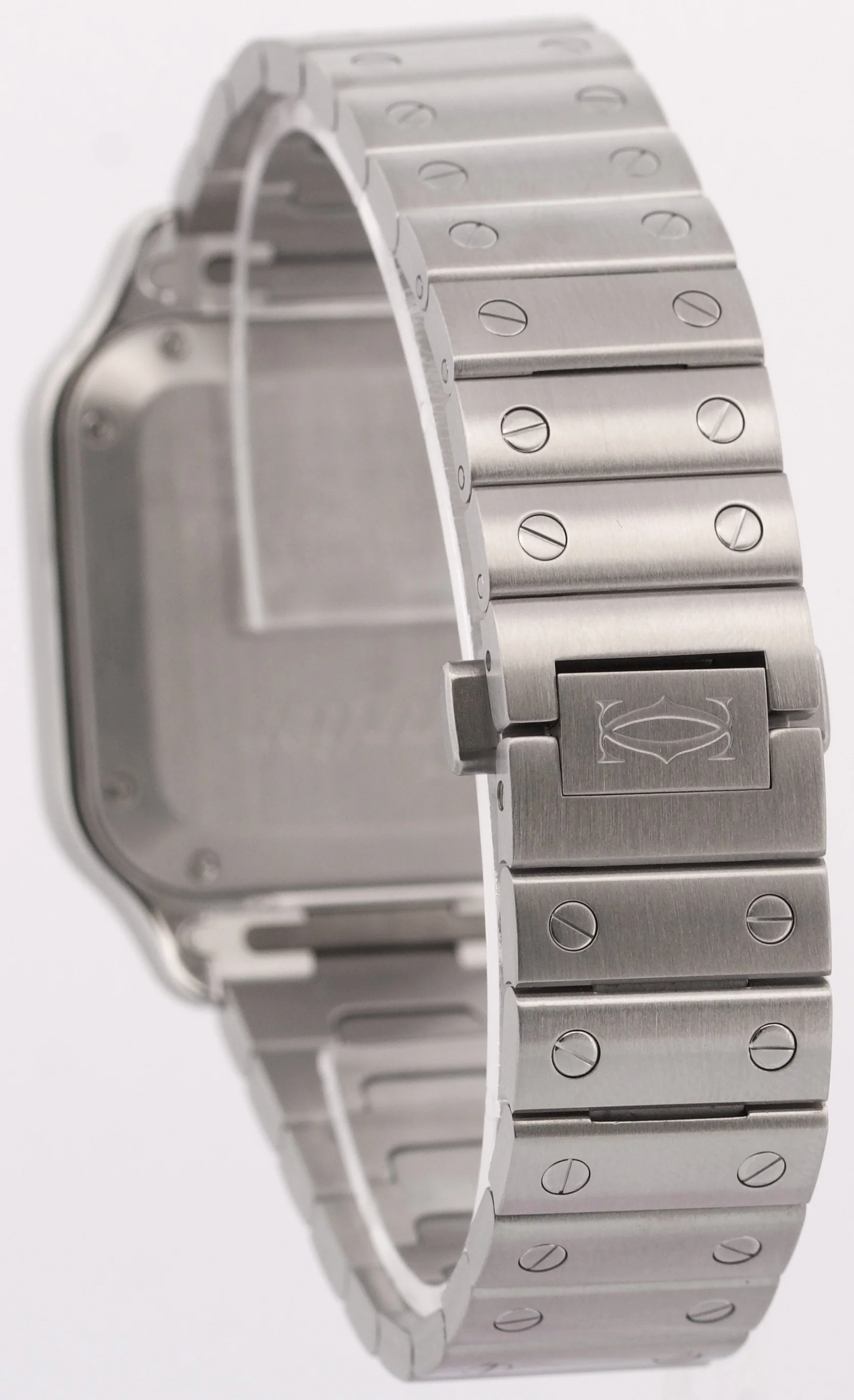 2022 PAPERS Cartier Santos Mid-Size 35mm Stainless Steel White WSSA0029 4075 BOX - Image 5