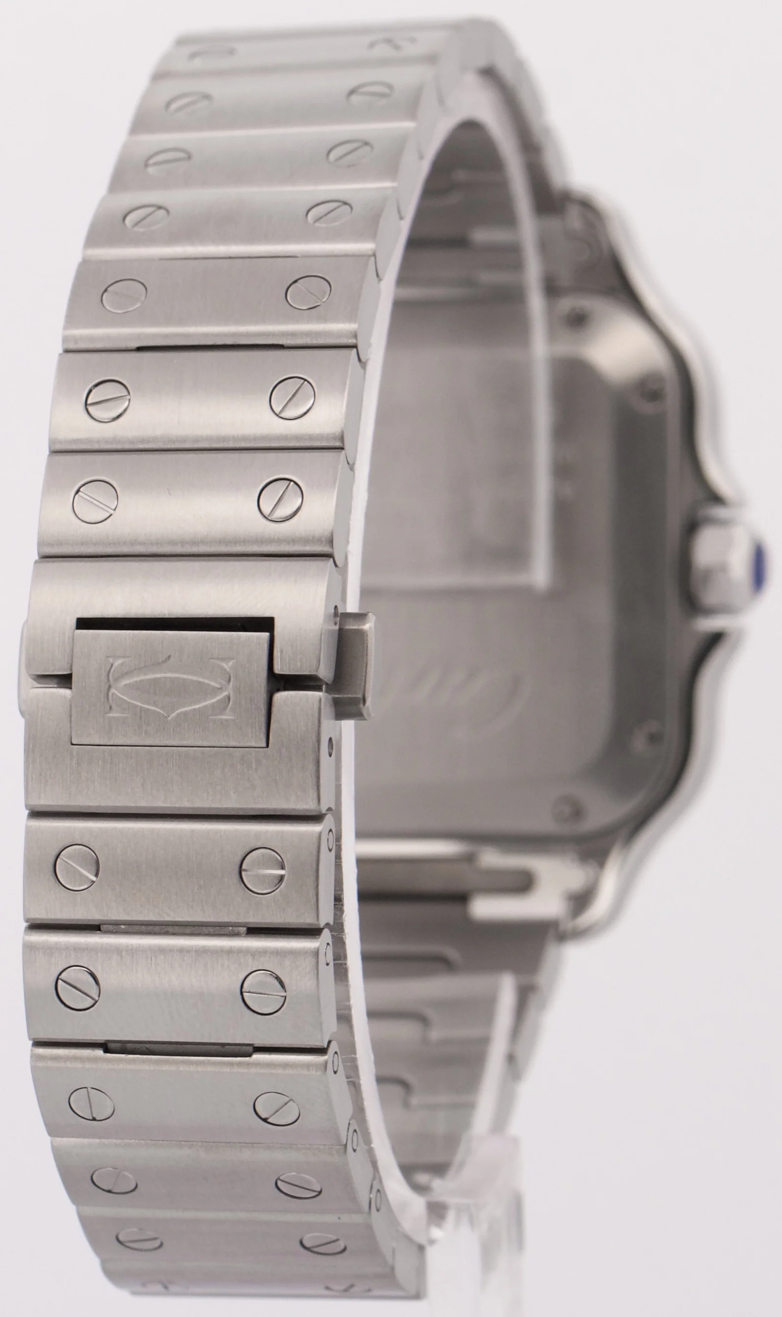 2022 PAPERS Cartier Santos Mid-Size 35mm Stainless Steel White WSSA0029 4075 BOX - Image 6